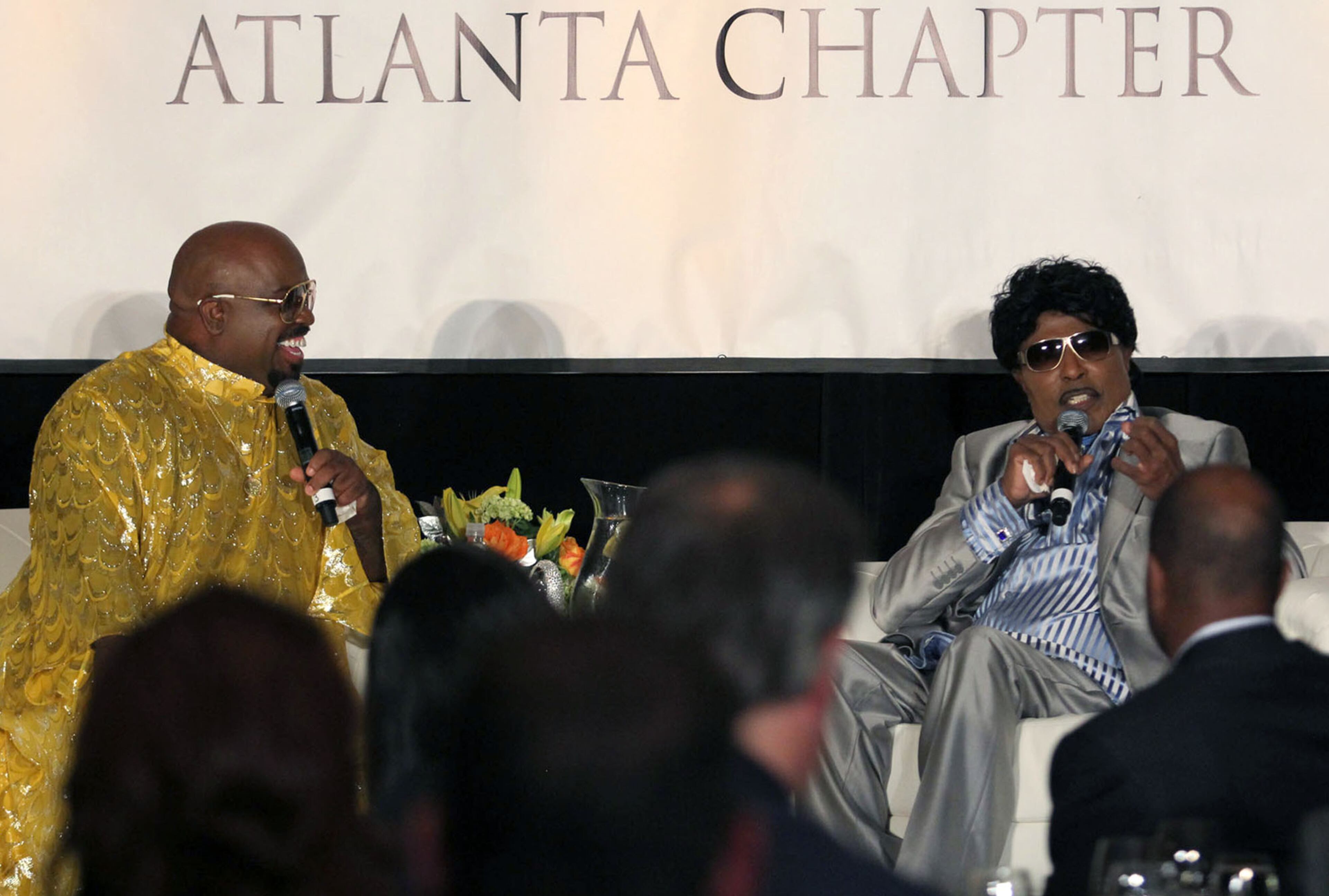 Atlanta singer Cee Lo interviews Little Richard for the debut of The Legacy Lounge presented by The Recording Academy Atlanta Chapter at the W Atlanta Downtown Sunday, Sept. 29, 2013.