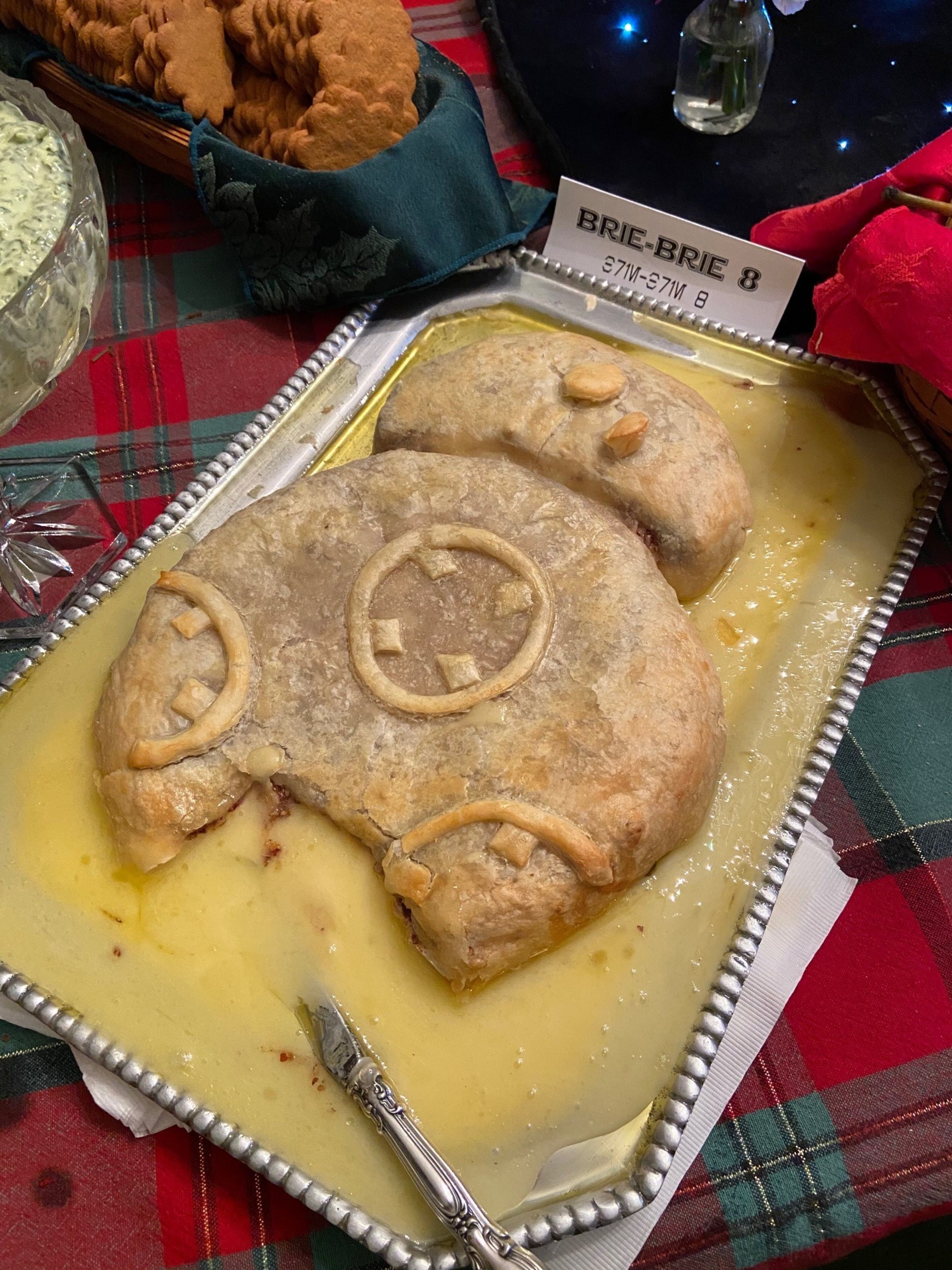 A baked brie in the shape of BB-8 is among the Star Wars-themed food at a recent party hosted by Jim and Emily Wert in anticipation of the opening of "The Rise of Skywalker." CONTRIBUTED: MOLLY PRATT