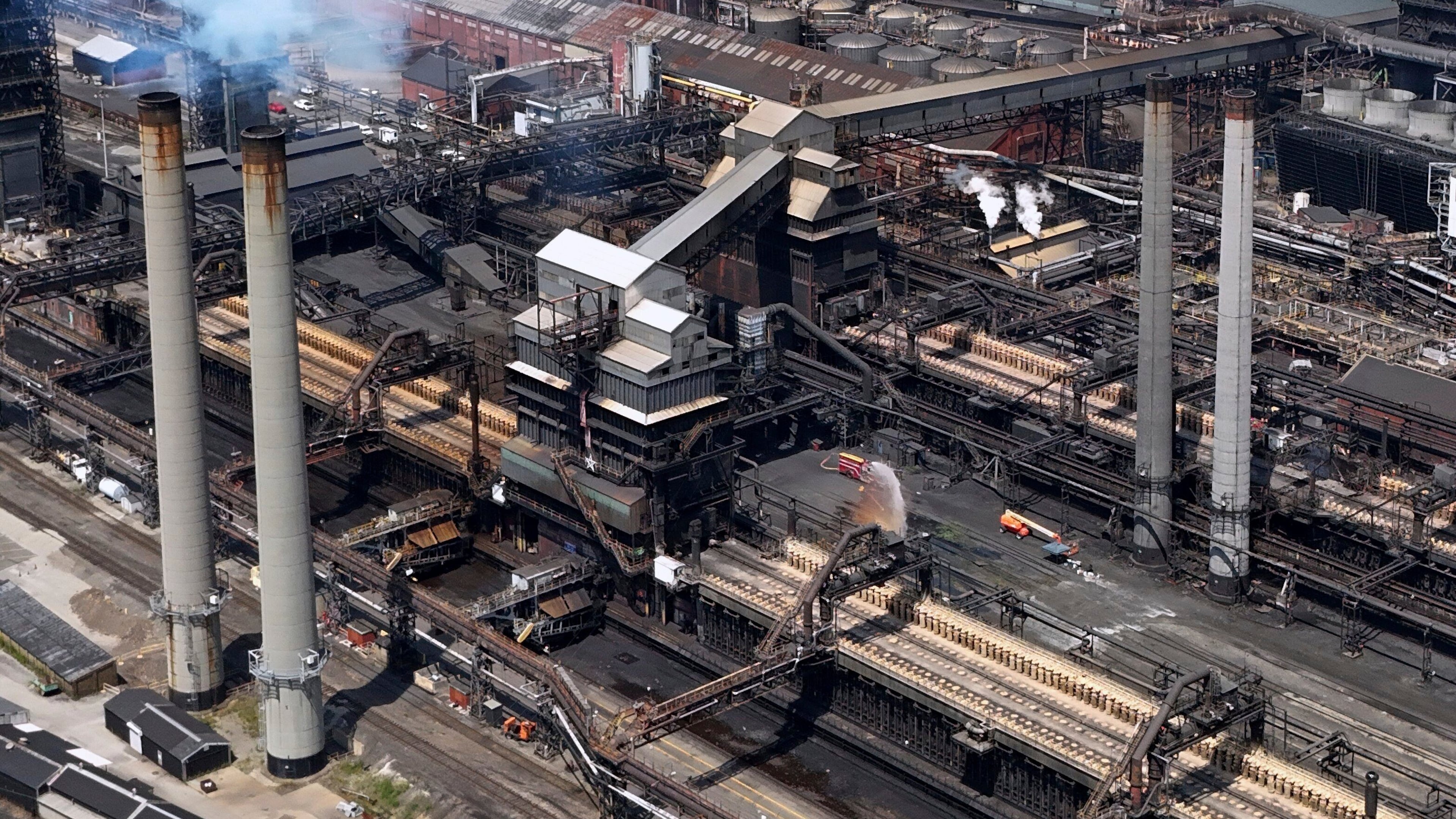 FILE - A portion of the Clairton Coke Works, a U.S. Steel plant, is seen Aug. 11, 2025 in Clairton, Pa. (AP Photo/Gene J. Puskar, File)