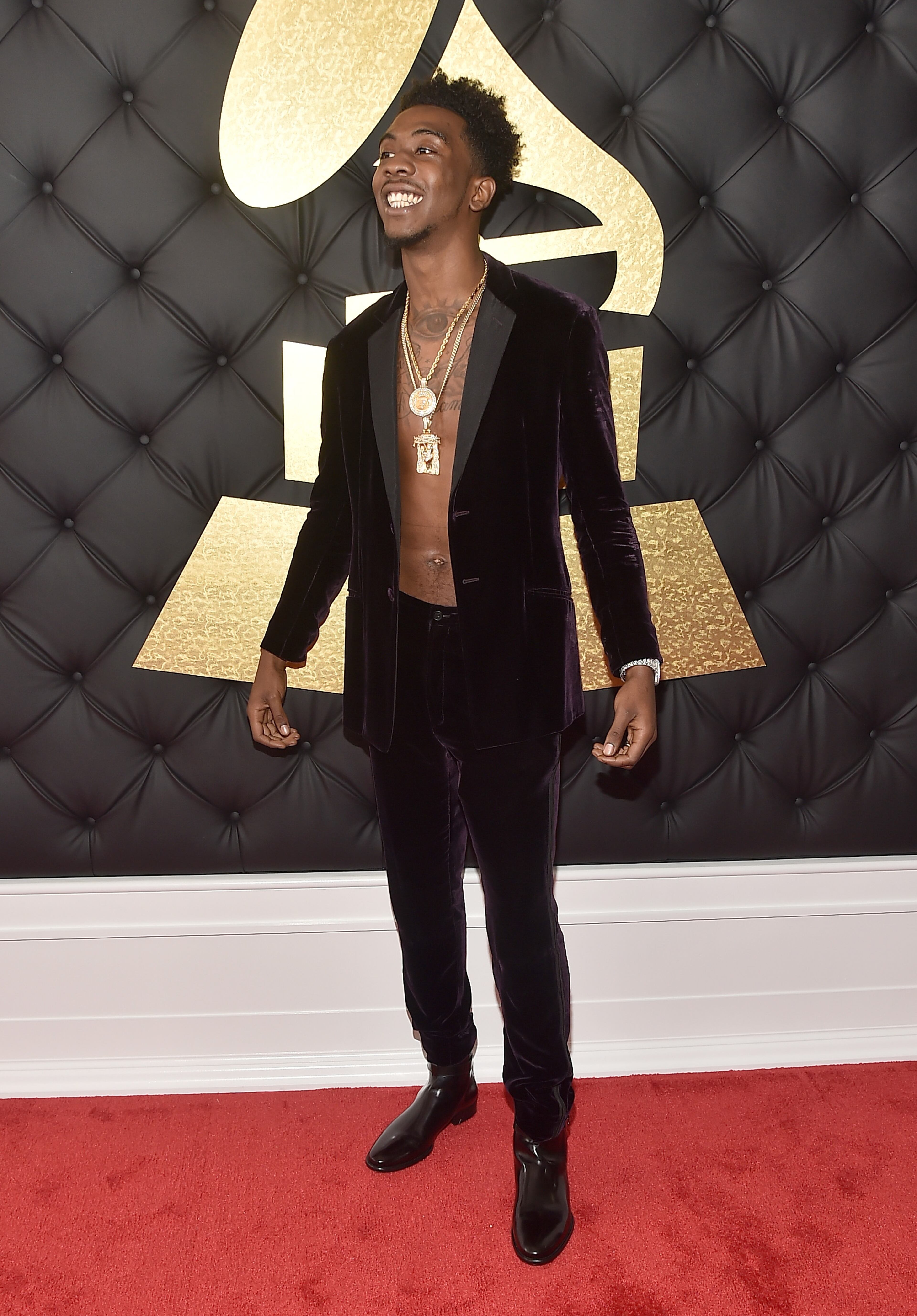 LOS ANGELES, CA - FEBRUARY 12: Rapper Desiigner attends The 59th GRAMMY Awards at STAPLES Center on February 12, 2017 in Los Angeles, California. (Photo by Alberto E. Rodriguez/Getty Images for NARAS)