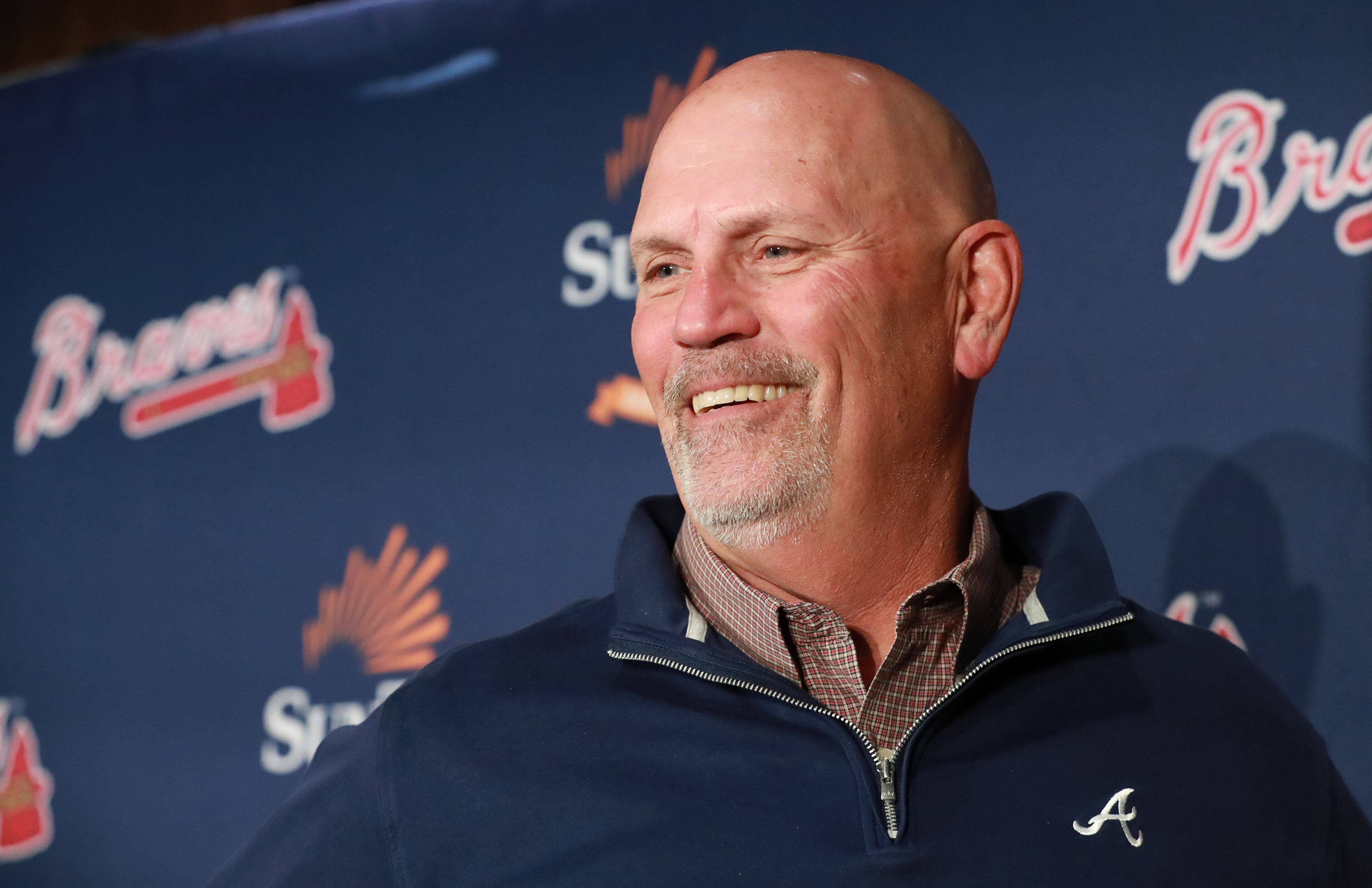 Nov 13, 2018 Atlanta: Atlanta Braves manager Brian Snitker holds a press conference at SunTrust Park winning National League manager of the year on Tuesday night, Nov. 13, 2018, in Atlanta. Curtis Compton/ccompton@ajc.com