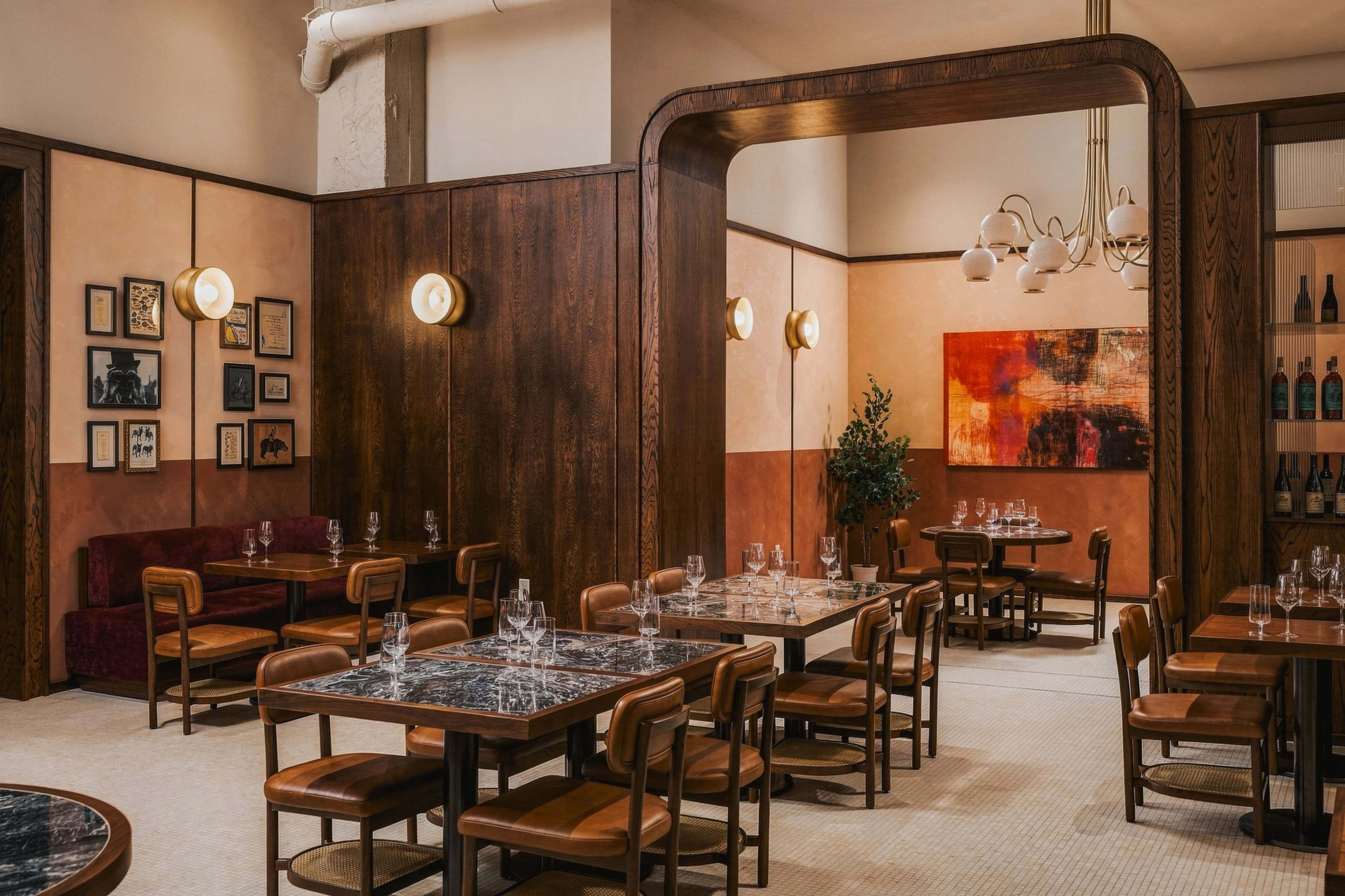 Le Flaneur is the new French restaurant in the new Recess Hotel & Club Savannah. (Andrew Frazier/Courtesy of Recess Hotel & Club Savannah)