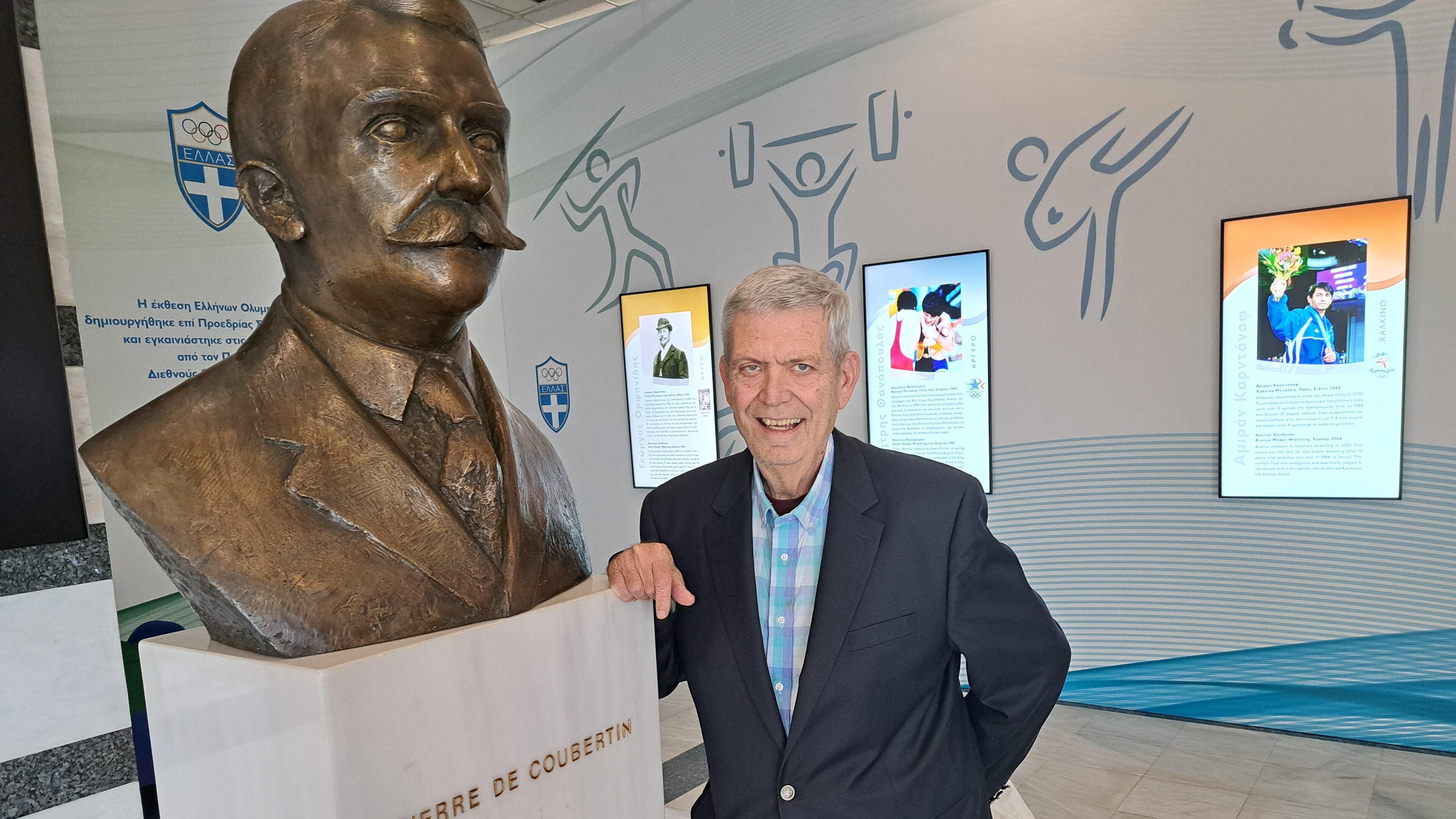Ed Hula, a legendary Olympics reporter who created Around the Rings, one of the first digital news sites,, is being honored by the International Olympic Committee. Photo: Sheila Scott Hula
