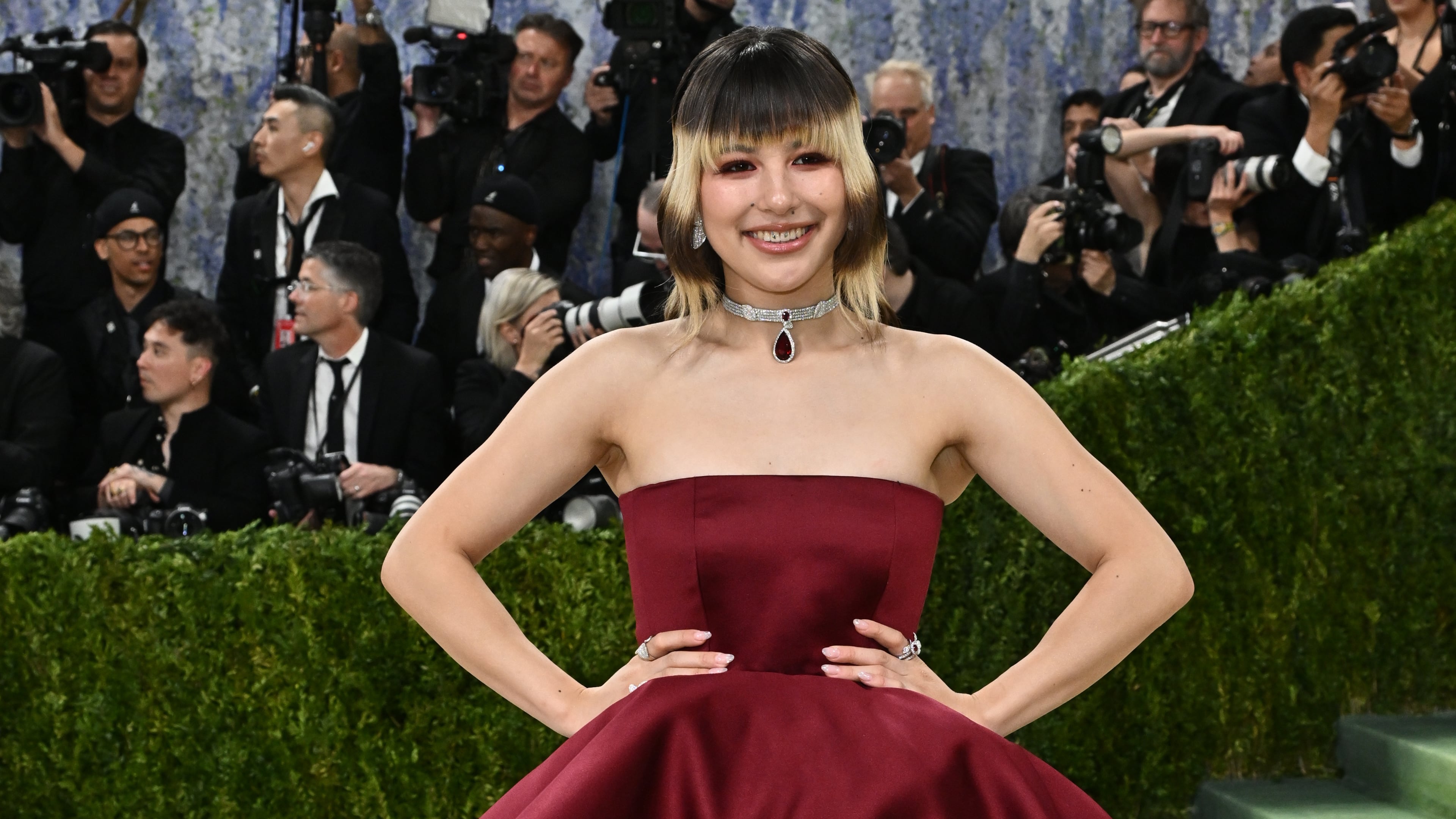 Alysa Liu arrives at The Metropolitan Museum of Art's Costume Institute benefit gala celebrating the opening of the "Costume Art" exhibition on Monday, May 4, 2026, in New York. (Photo by Evan Agostini/Invision/AP)