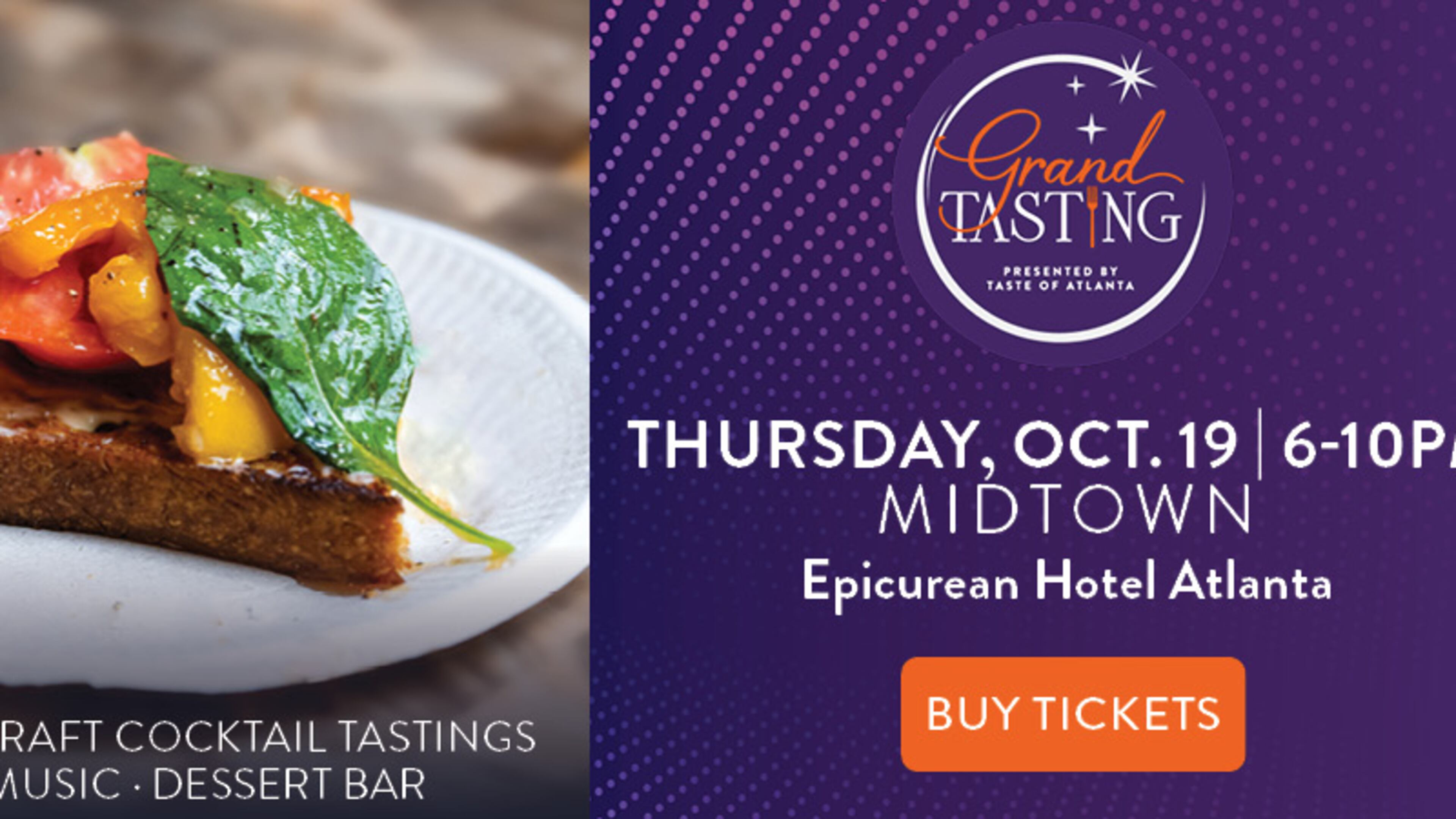 This mouthwatering extravaganza is all about celebrating Midtown Atlanta’s diverse restaurant scene and is set to unfold for just one unforgettable night on Thursday, Oct. 19, 2023 from 6-10 p.m.