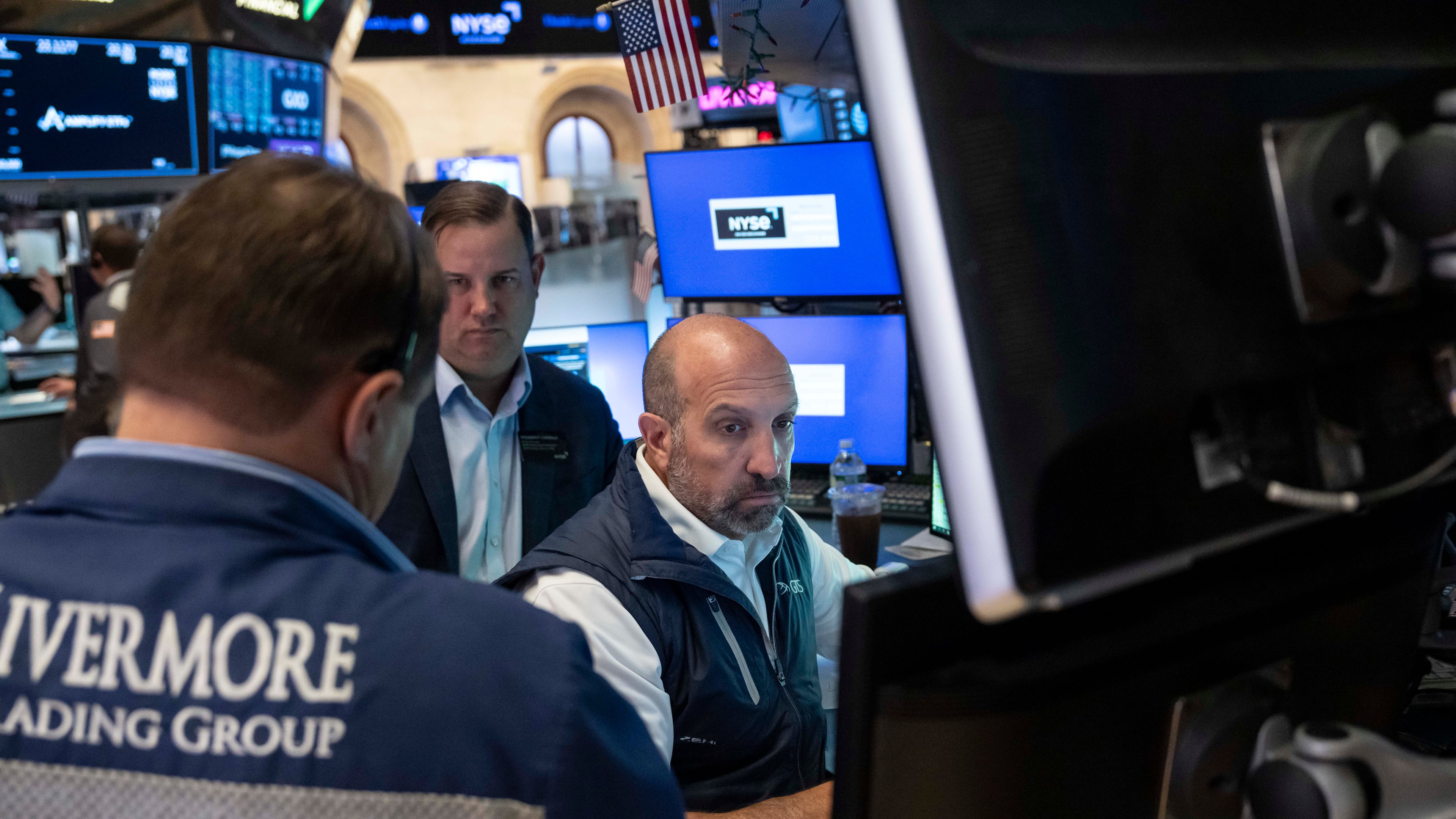 Specialist James Denaro works on the floor of the New York Stock Exchange, Thursday, Aug. 27, 2026, in New York. (AP Photo/Yuki Iwamura)