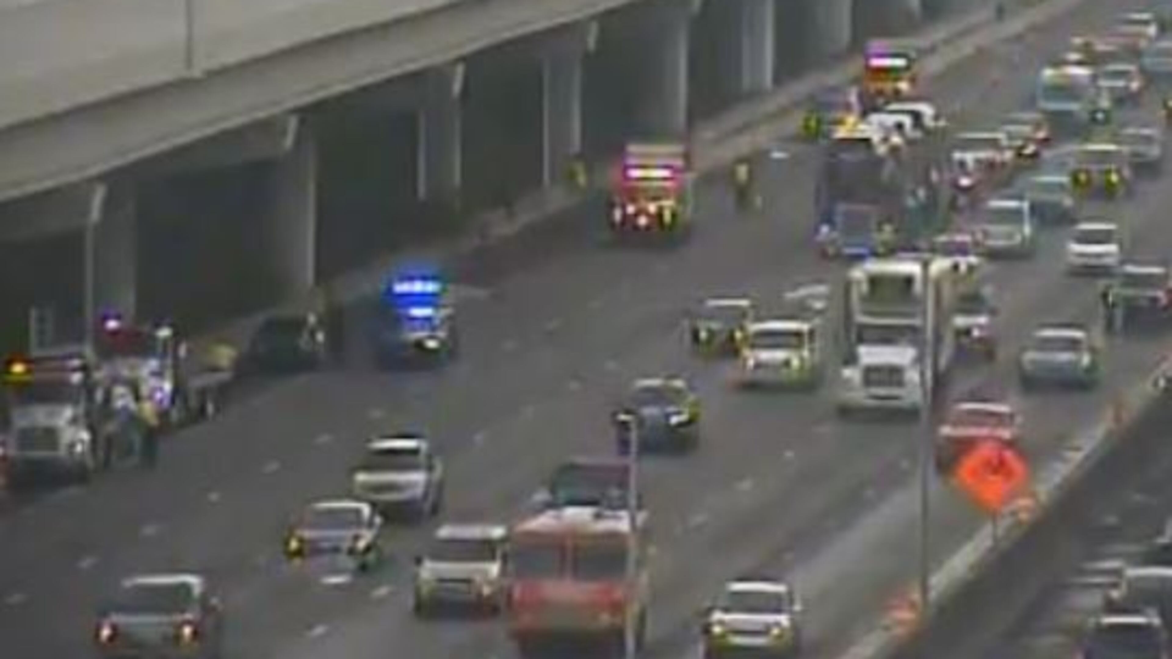 Crashes on I-75 South in Cobb County temporarily shut down all lanes.
