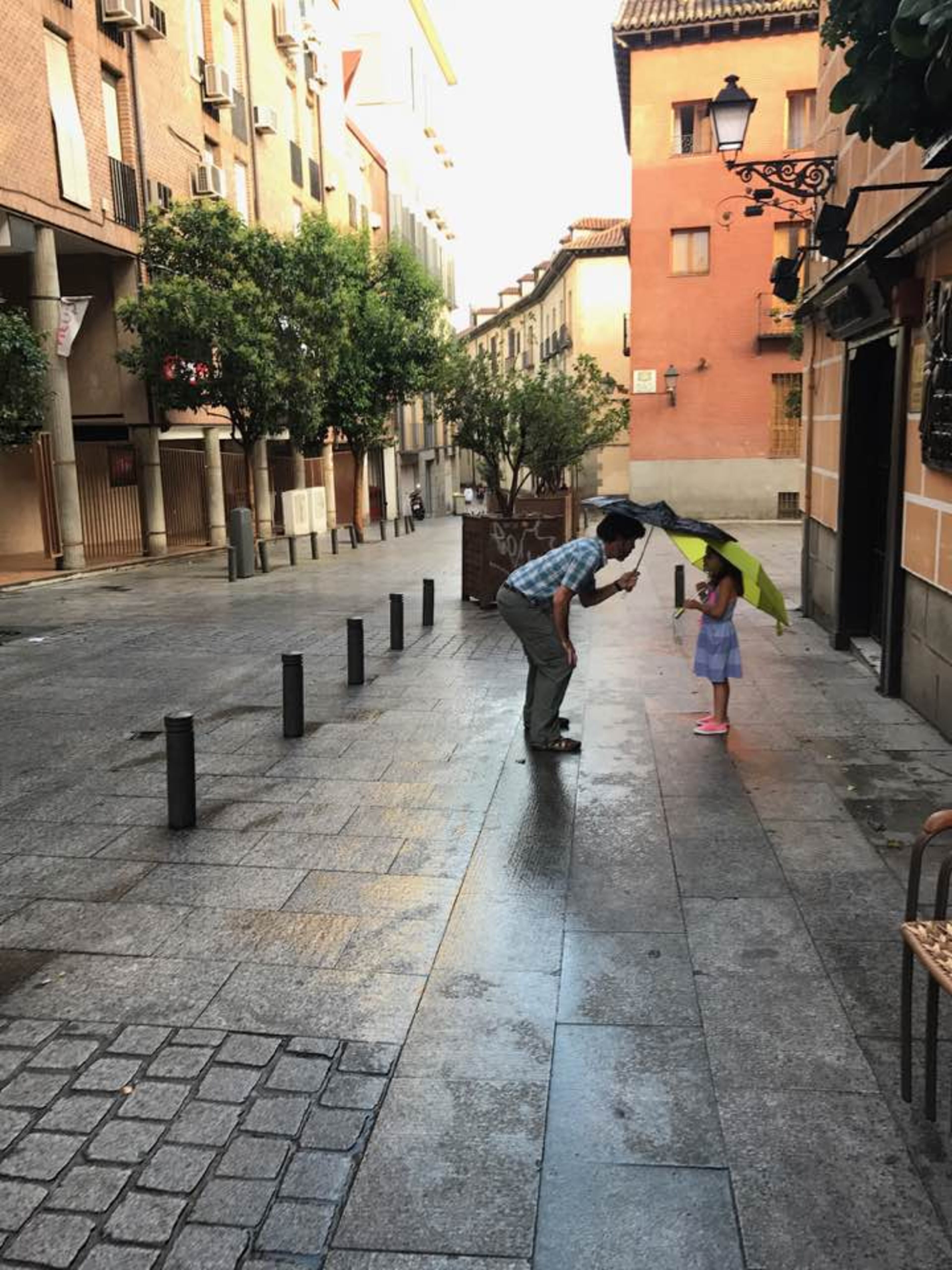 Deedee Murphy of Atlanta share a photo shot by her son-in-law, Michael Earley. "He caught this moment in Madrid with my husband and granddaughter on a rainy Sunday morning. I loved this captured picture of an intimate moment," she wrote.