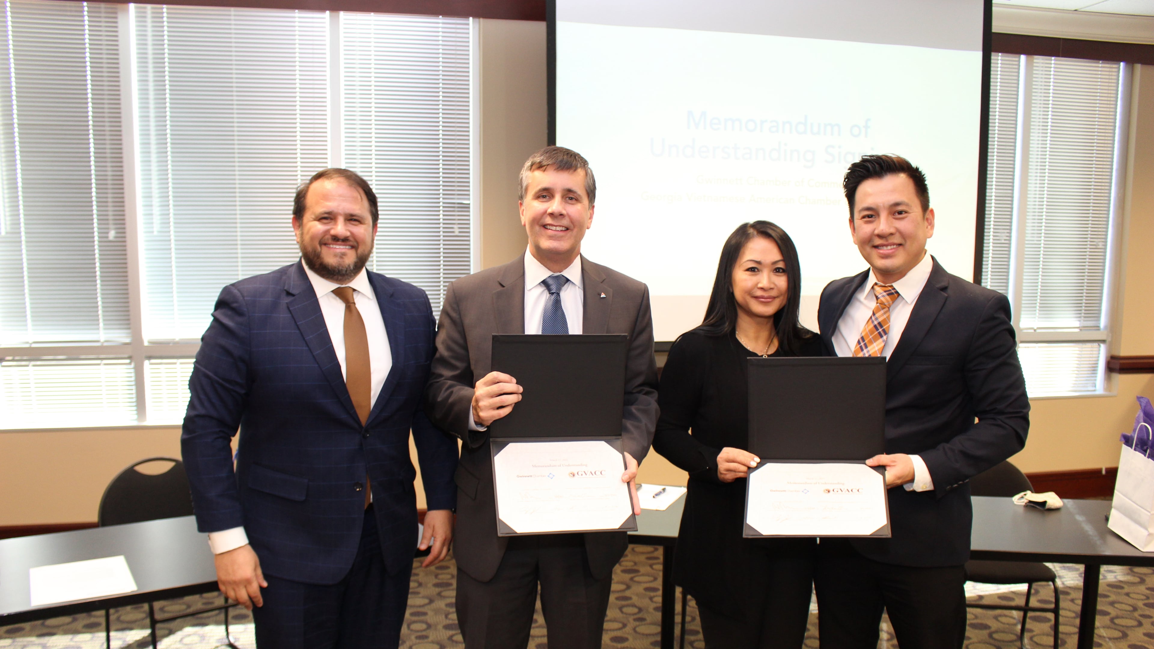 The Gwinnett Chamber of Commerce and Georgia Vietnamese American Chamber of Commerce have agreed to participate in an alliance to encourage and further collaboration between the two parties to better serve their members. (Courtesy Gwinnett Chamber)