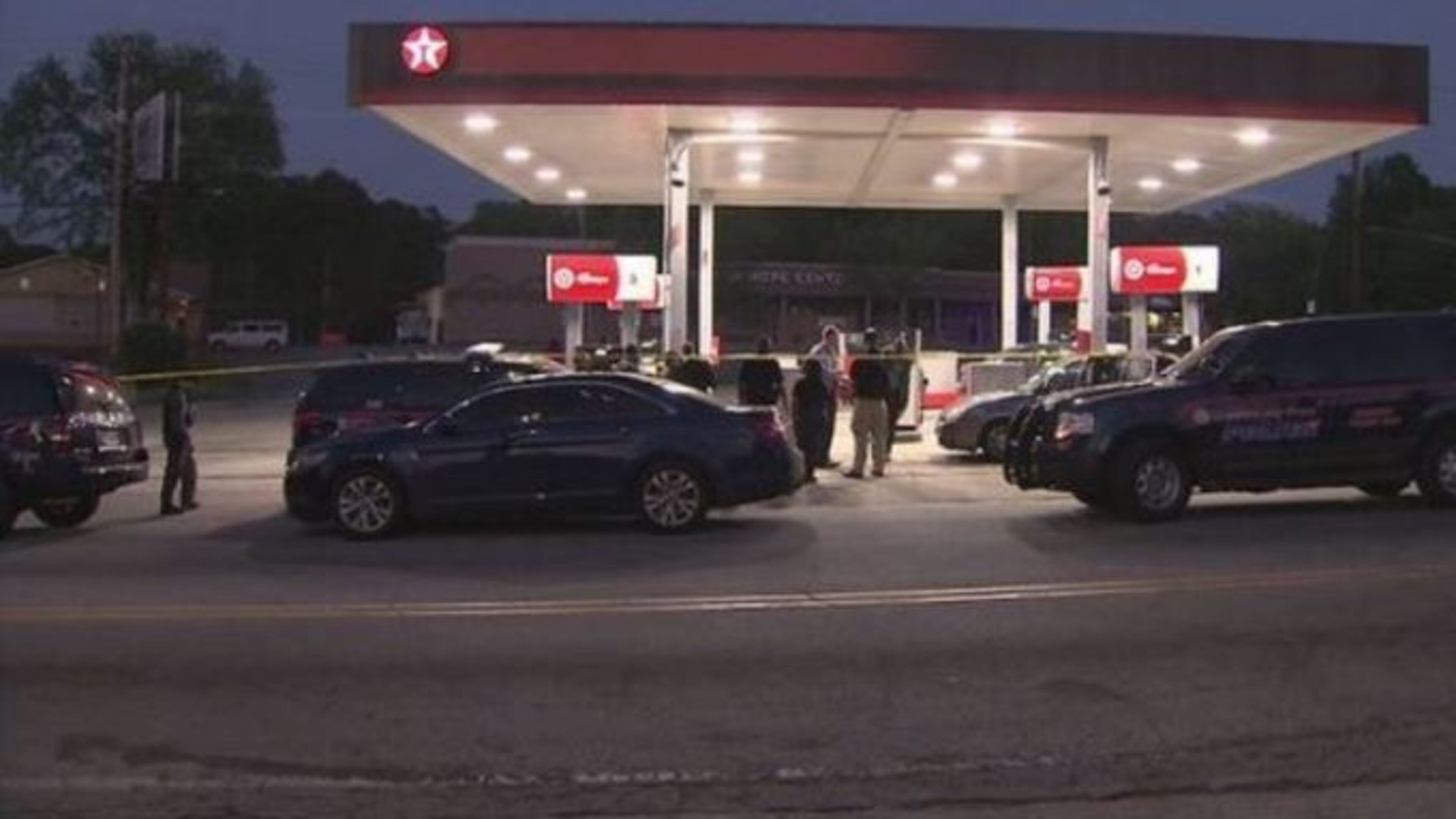 A teenager was killed at a Texaco in southwest Atlanta on Friday. (Credit: Channel 2 Action News)