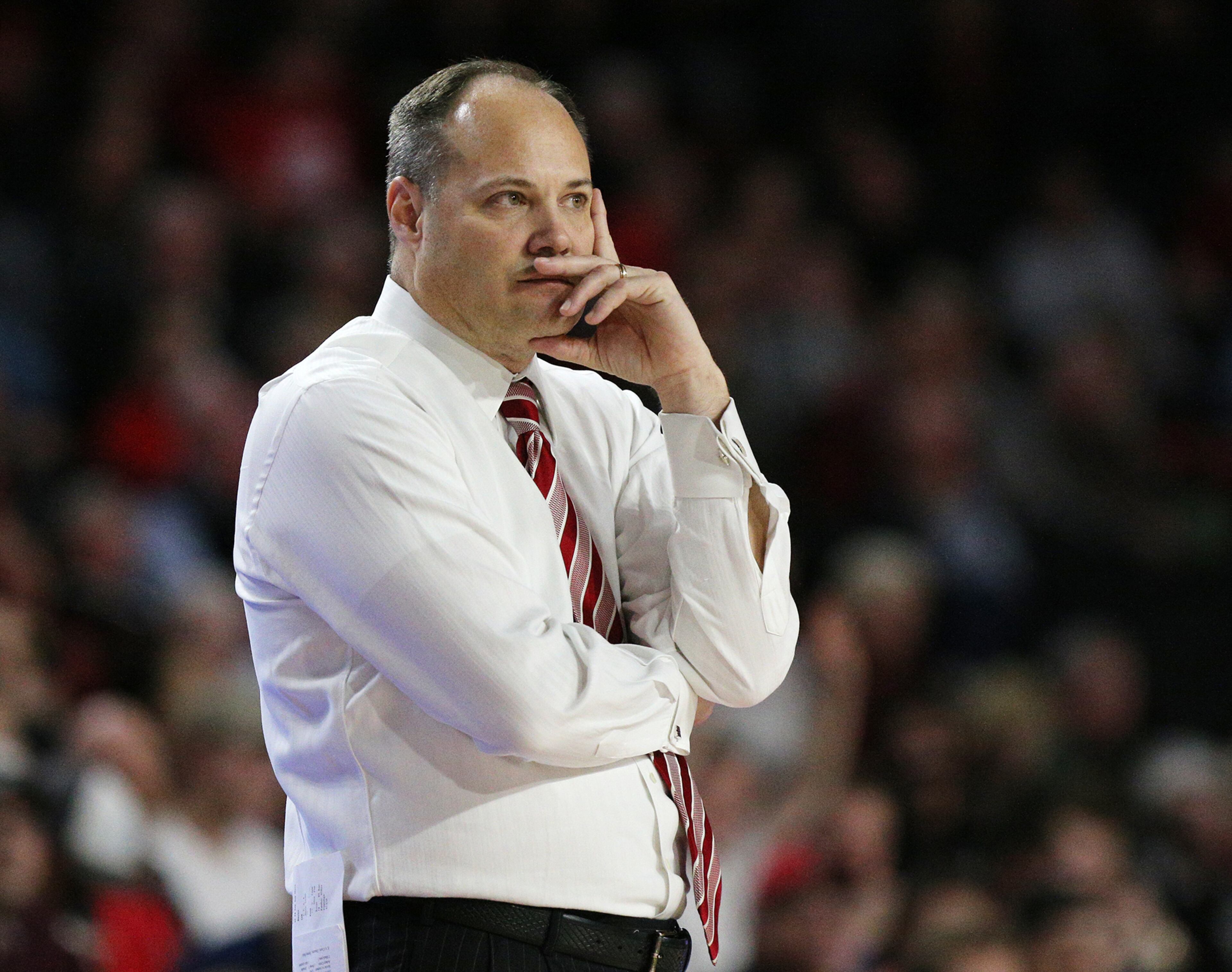 Feb 28, 2018 Athens: Georgia head coach Mark Fox falls 61-60 to Texas A&M in their NCAA college basketball game, the final home game of the season, on Wednesday, Feb 28, 2018, in Athens. Curtis Compton/ccompton@ajc.com