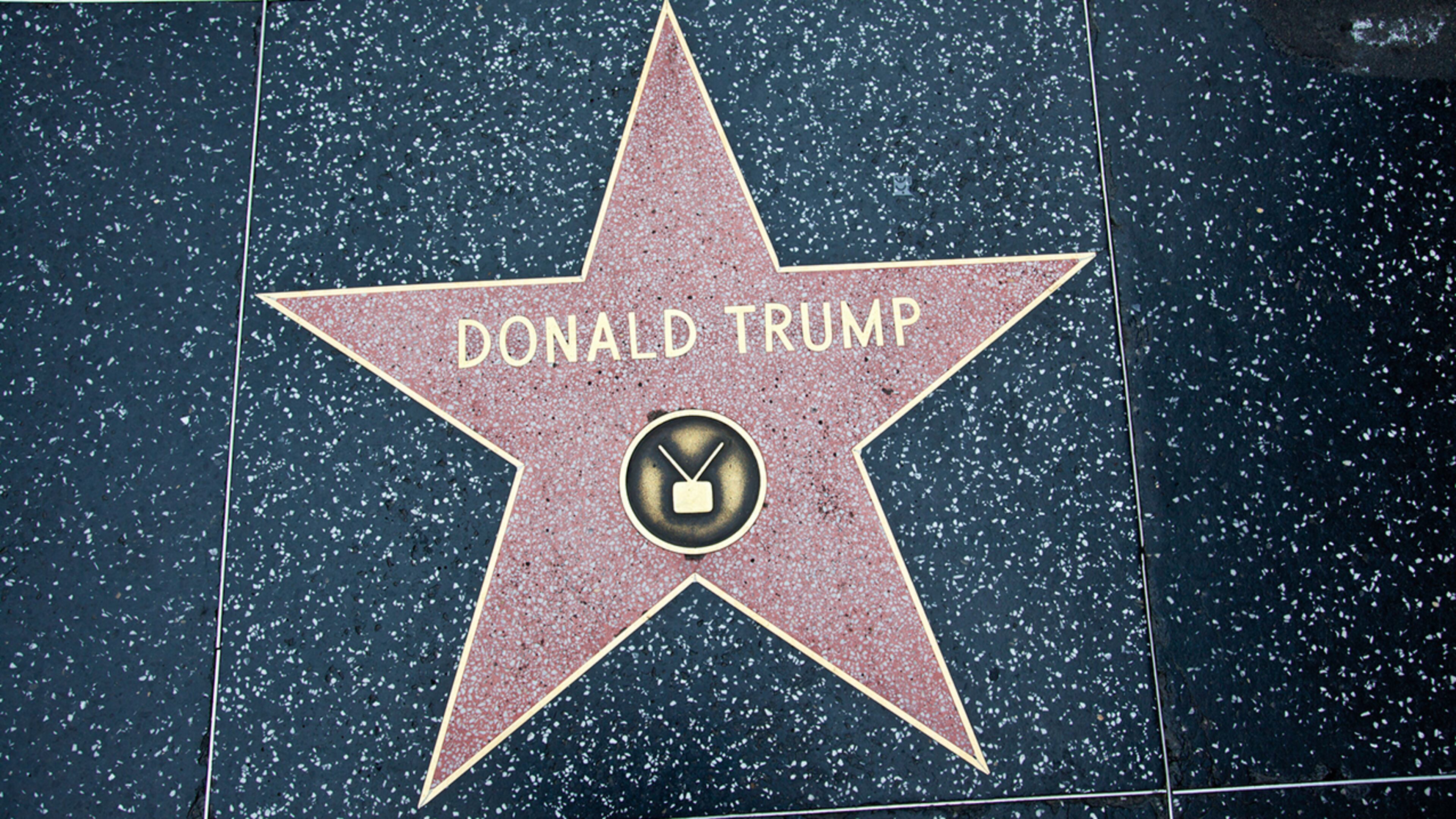 Hollywood, California, USA - Hollywood Walk Of Fame Donald Trump achievement in the entertainment industry star.