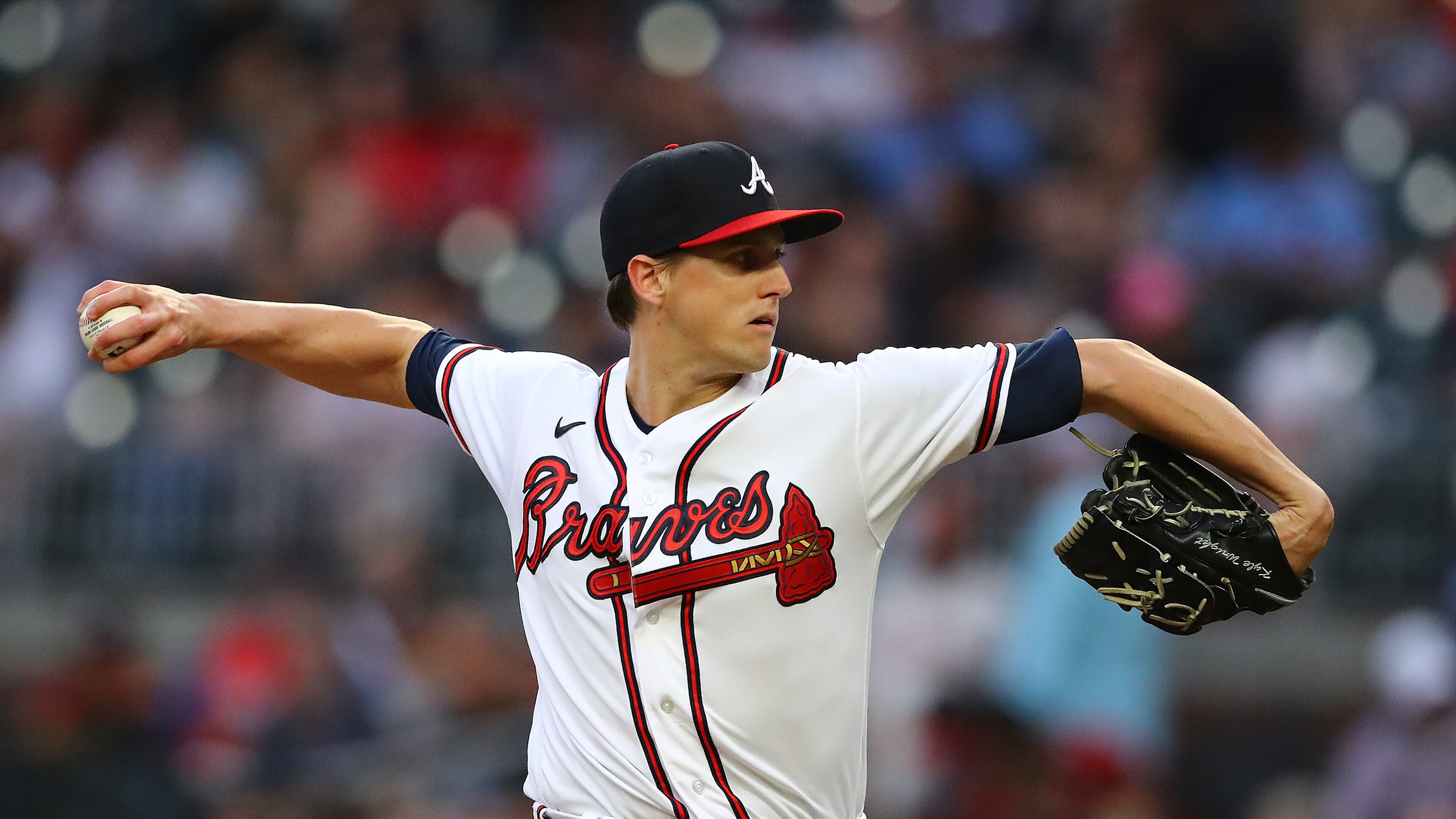 Atlanta Braves starting pitcher Kyle Wright appreciates the work being done by Braves mental skills coach Zach Sorensen. (Curtis Compton / Curtis.Compton@ajc.com)