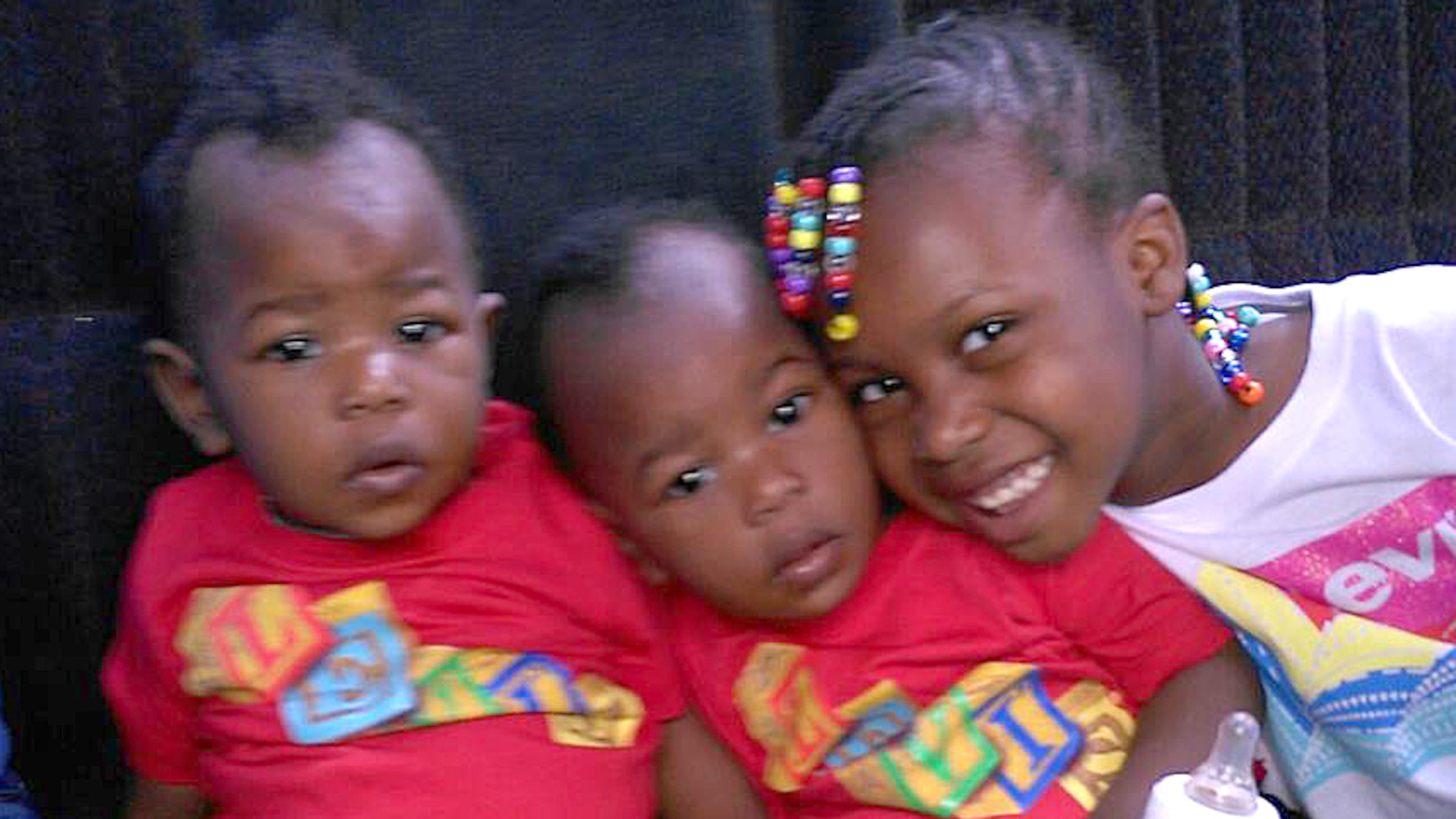 Jayden Jamar Clay, far left, shown in a 2014 family picture with his siblings, died Wednesday night after being shot in his Butts County home. (Family photo)