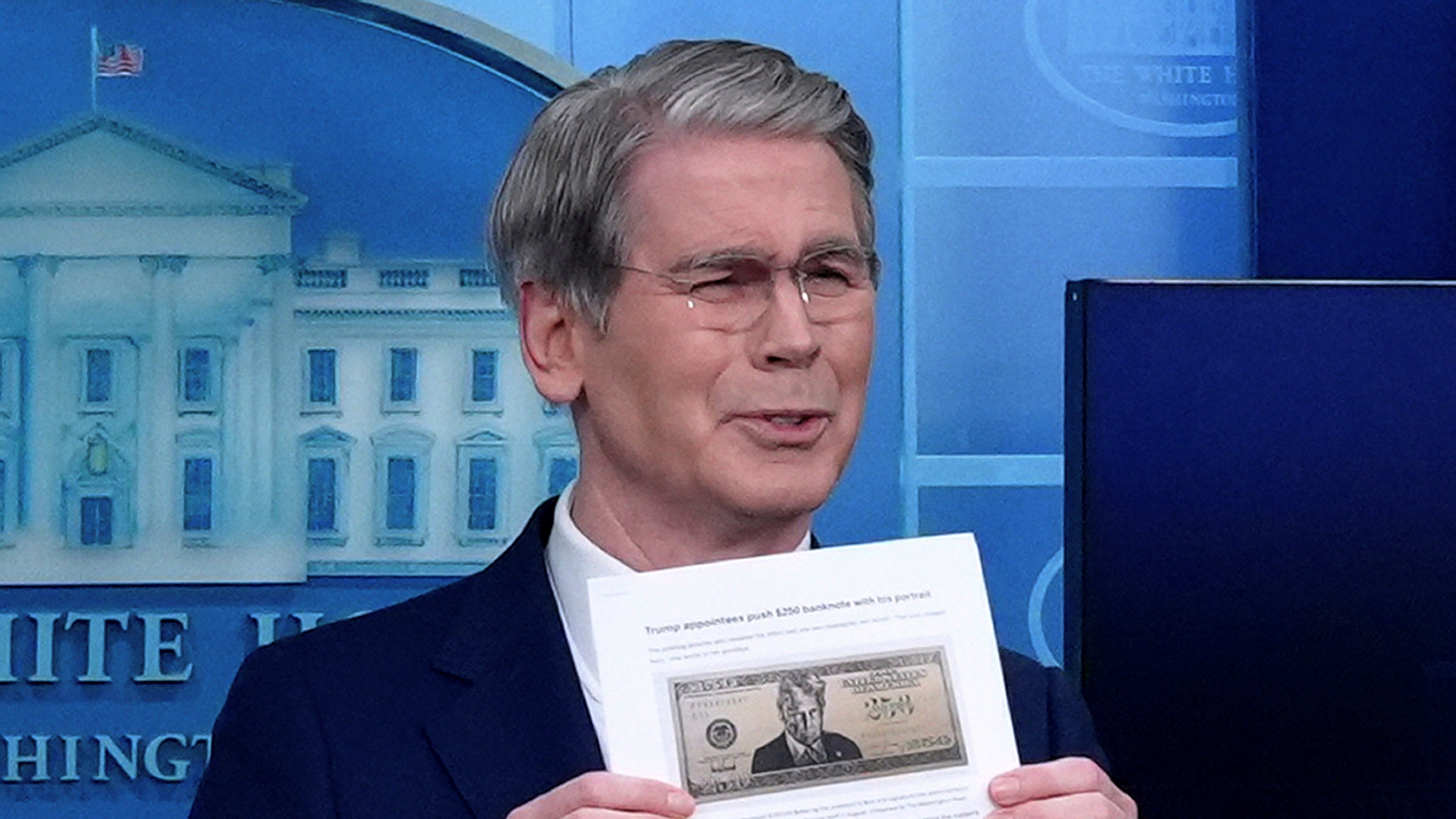 Treasury Secretary Scott Bessent speaks to reporters in the James Brady Press Briefing Room at the White House, Thursday, May 28, 2026, in Washington. (AP Photo/Jacquelyn Martin)
