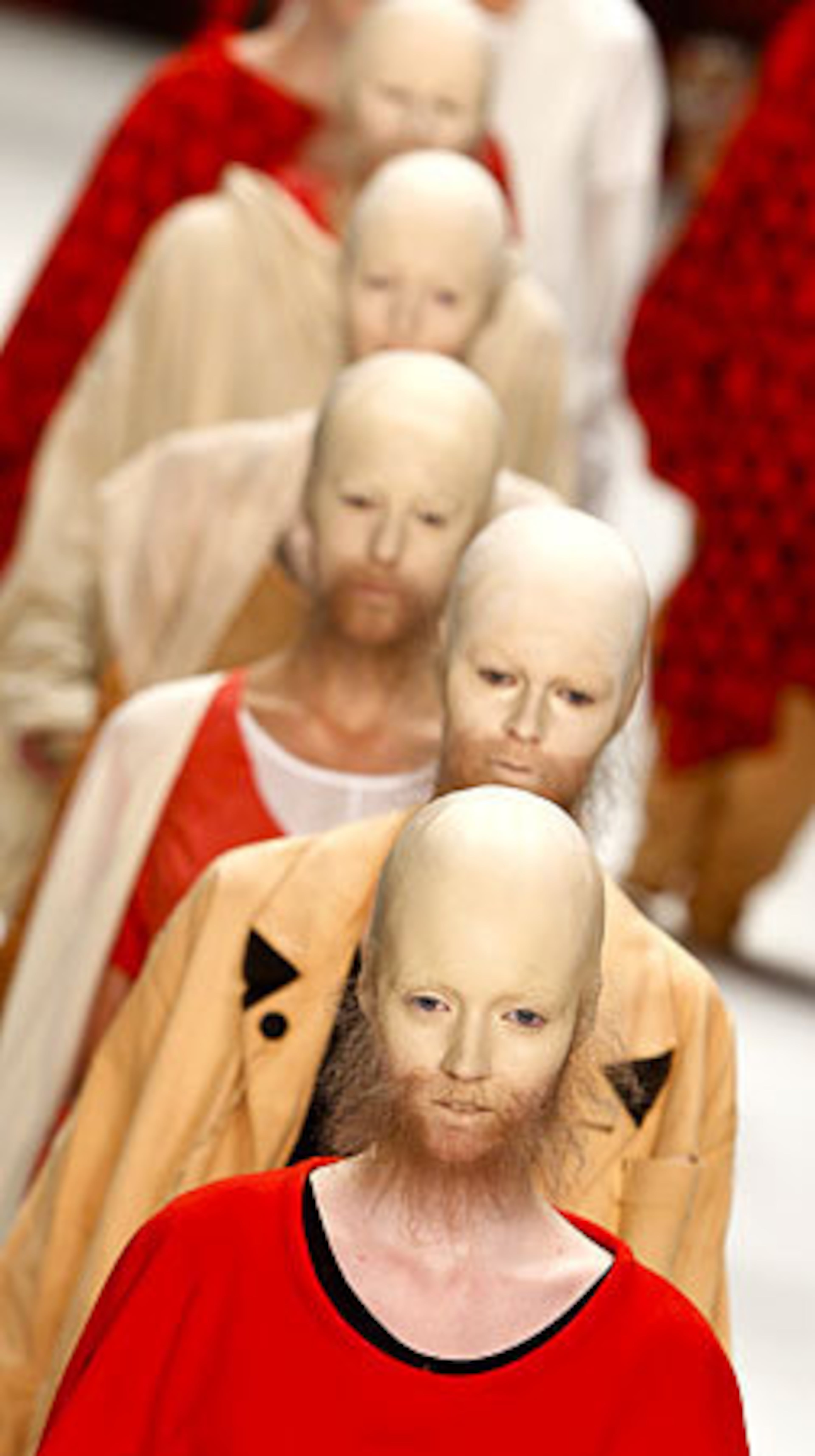 It's a good thing everyone else dressed this way or else it might look silly.