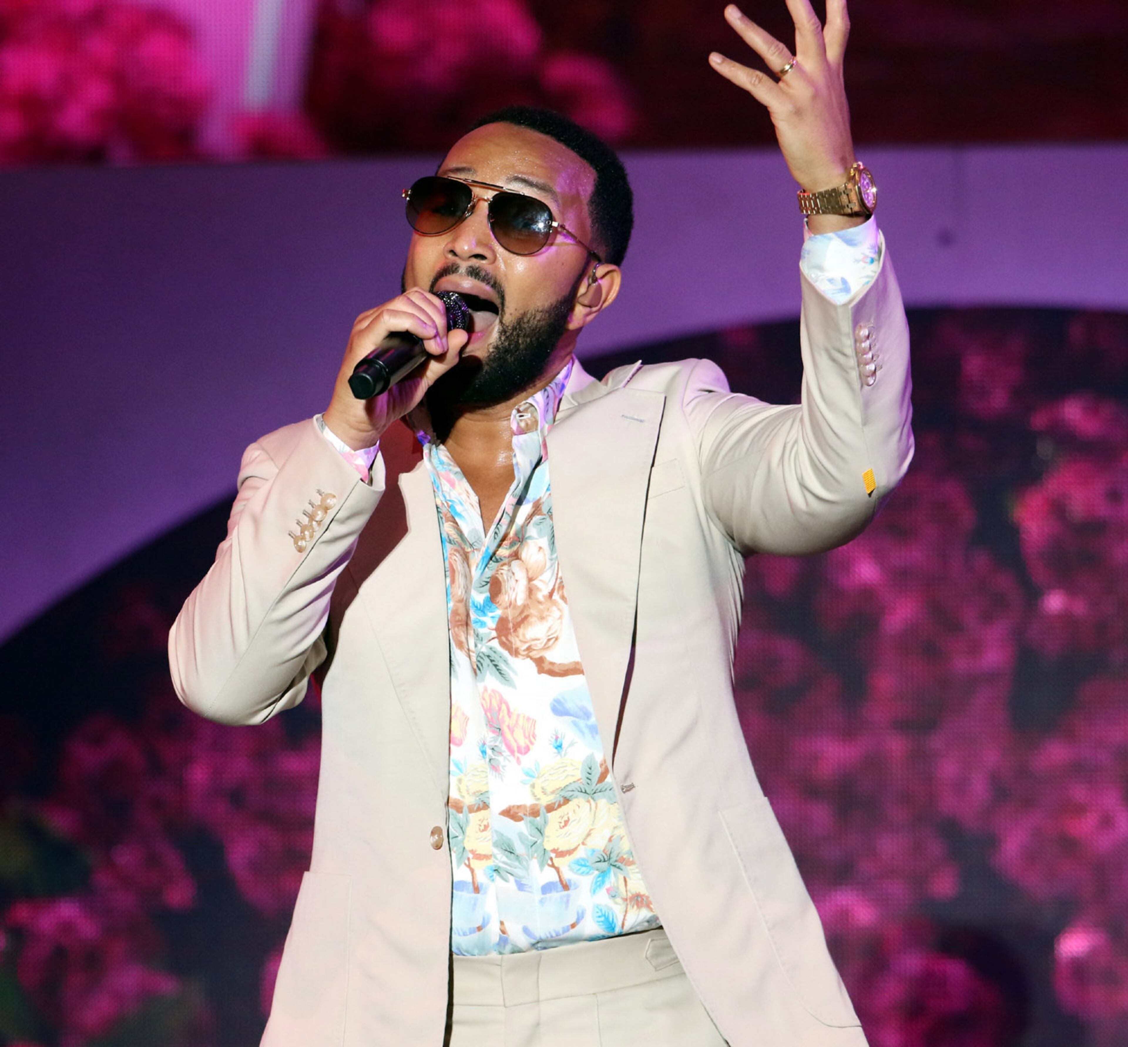 John Legend opened his The Bigger Love Tour on Wednesday, September 1, 2021 at Cadence Bank Amphitheatre at Chastain Park, with The War and Treaty opening the show.
Robb Cohen for the Atlanta Journal-Constitution