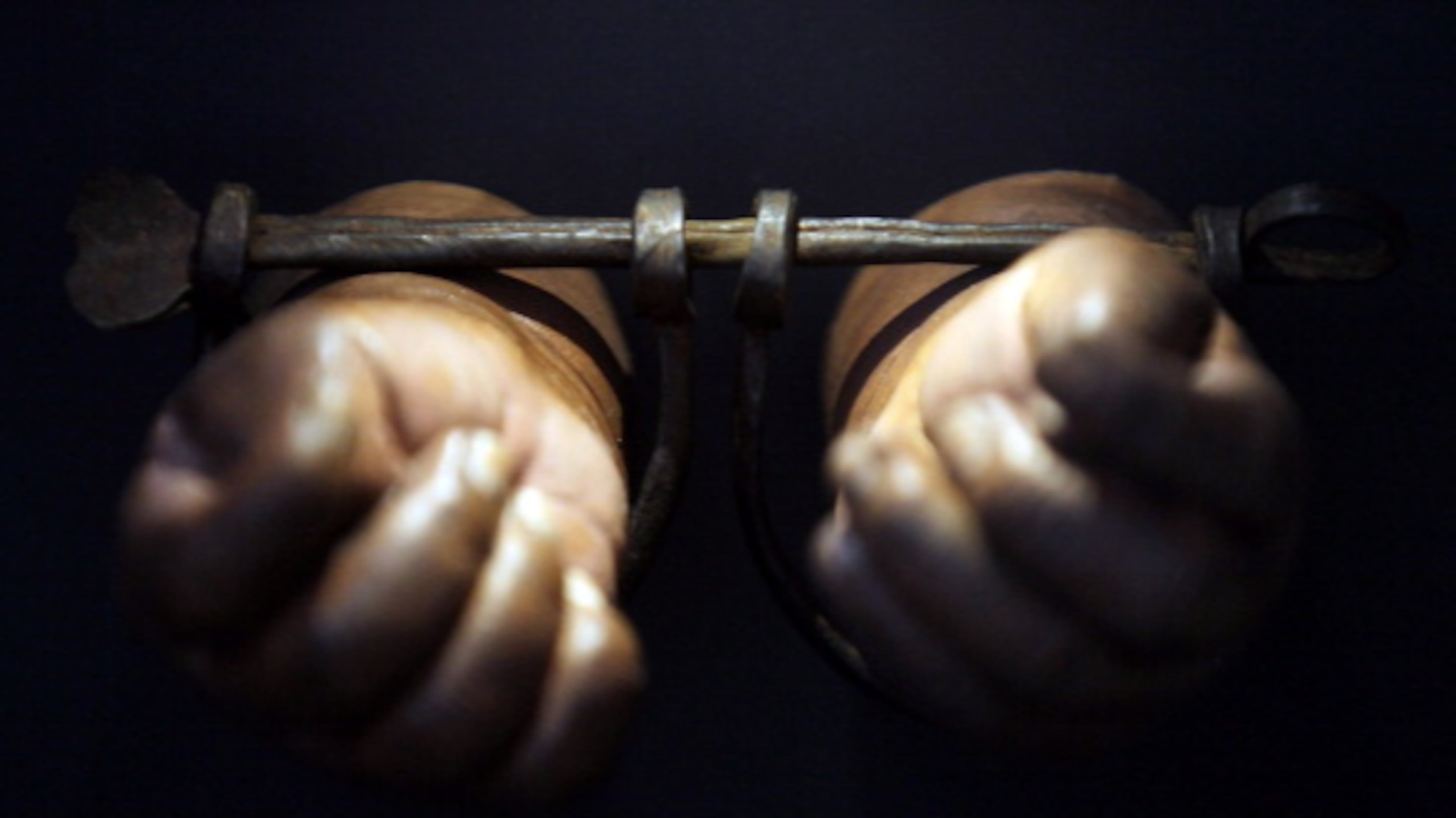 Shackles for slave children are pictured here on display at the New York Historical Society in 2012 in New York City. A rare handwritten copy of the Thirteenth Amendment, which abolished slavery, was also part of the exhibit. Some states didn’t get the word about the abolition of slavery in 1862. The news didn’t reach Texas until June 19, 1865, with that date being celebrated as Juneteenth.