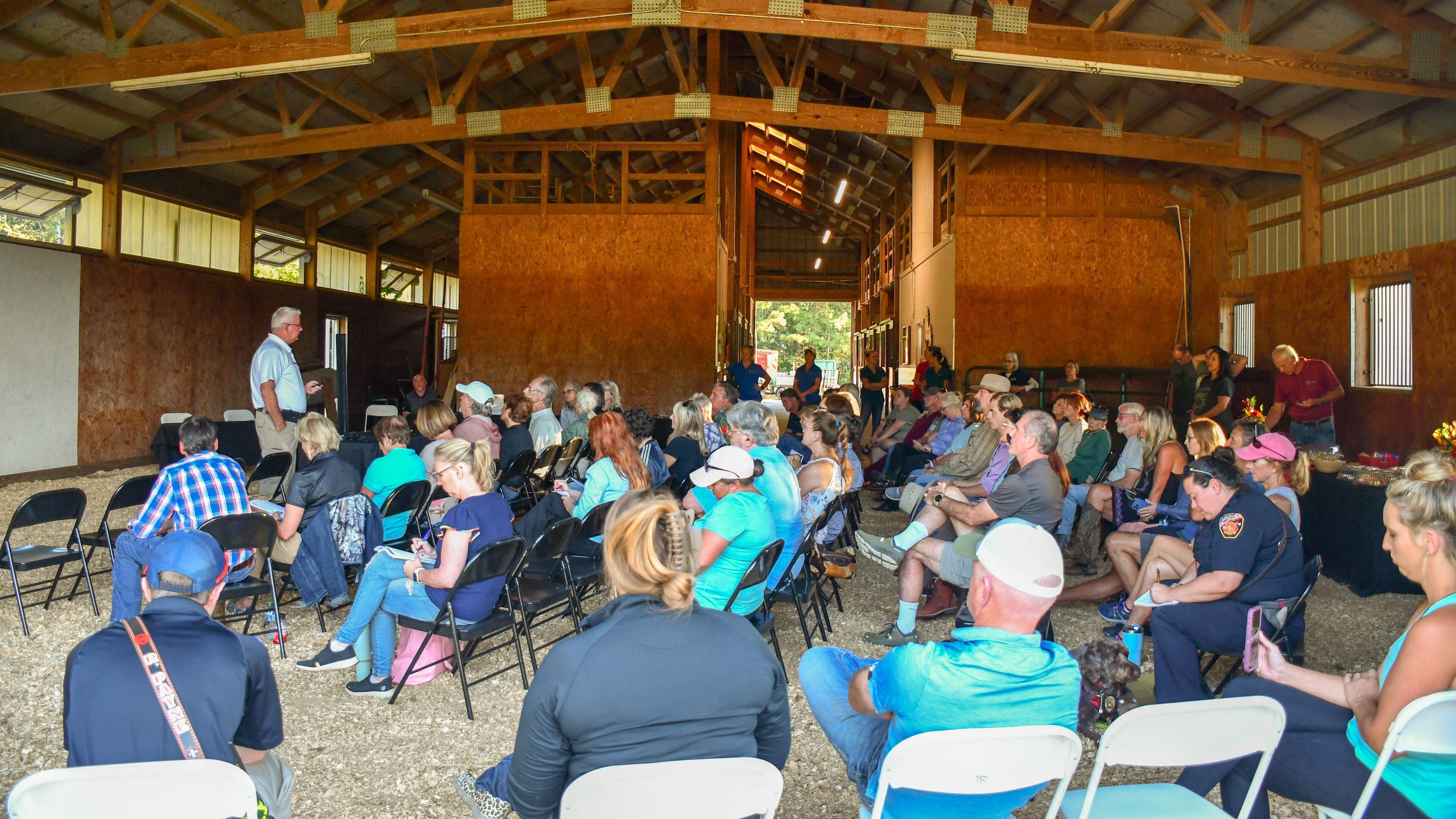 Fire safety on the farm was discussed recently by Cherokee County officials and an equine veterinarian. (Courtesy of Cherokee County)