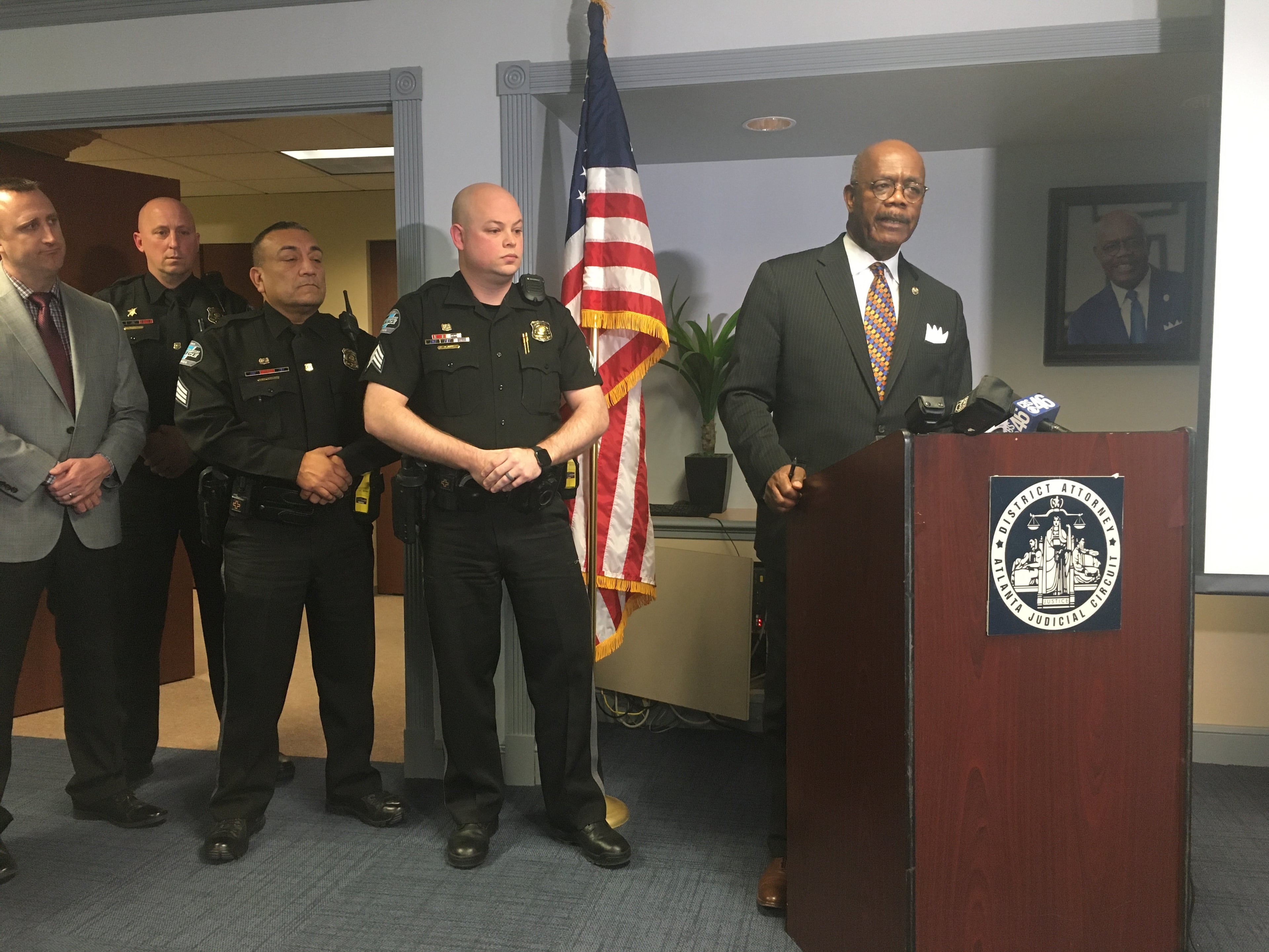Fulton County District Attorney Paul Howard urges additional victims to come forward Thursday after a former Alabama corrections officer was convicted of raping two women in Sandy Springs.
