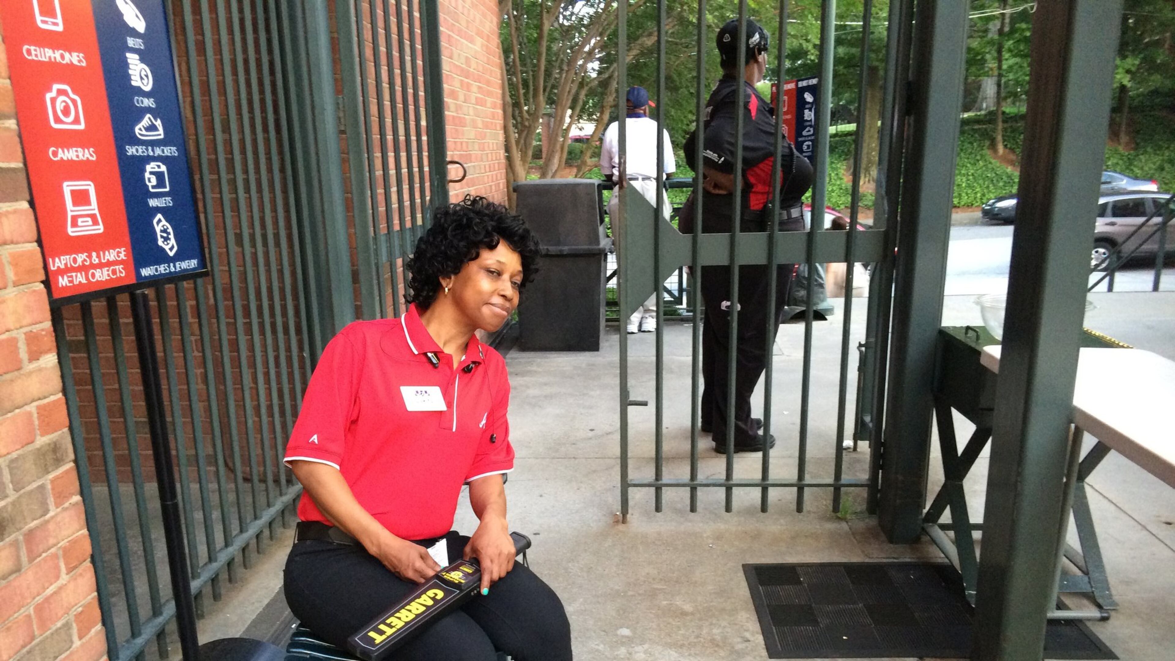 Lakita Woods, who works in security at Turner Field, is excited about the move to Cobb County. Photo: Jennifer Brett, jbrett@ajc.com