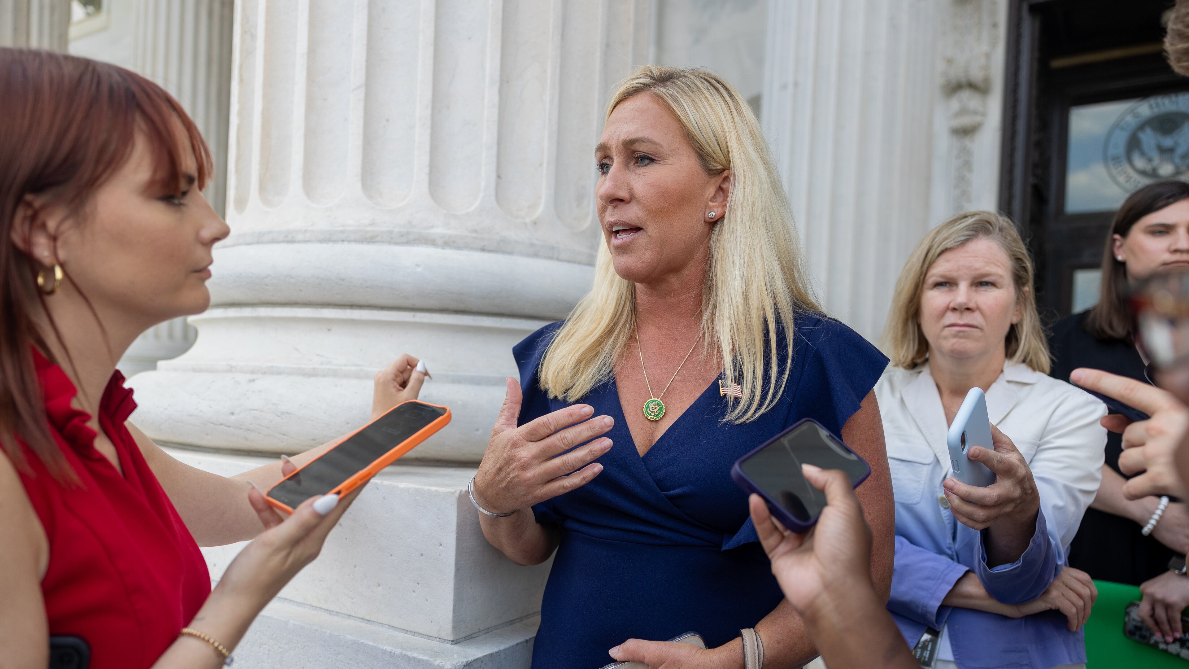 U.S. Rep. Marjorie Taylor Greene, R-Rome, showed no regrets Wednesday about being ousted from the conservative Freedom Caucus, apparently over her support of Speaker Kevin McCarthy. “I’m interested in getting accomplishments done, not doing things just to disrupt and fight leadership,” she said. “And that’s a major difference. You can fight for your conservative principles and try to push conservative goals without having to be anti-leadership.” (Nathan Posner for The Atlanta Journal-Constitution)