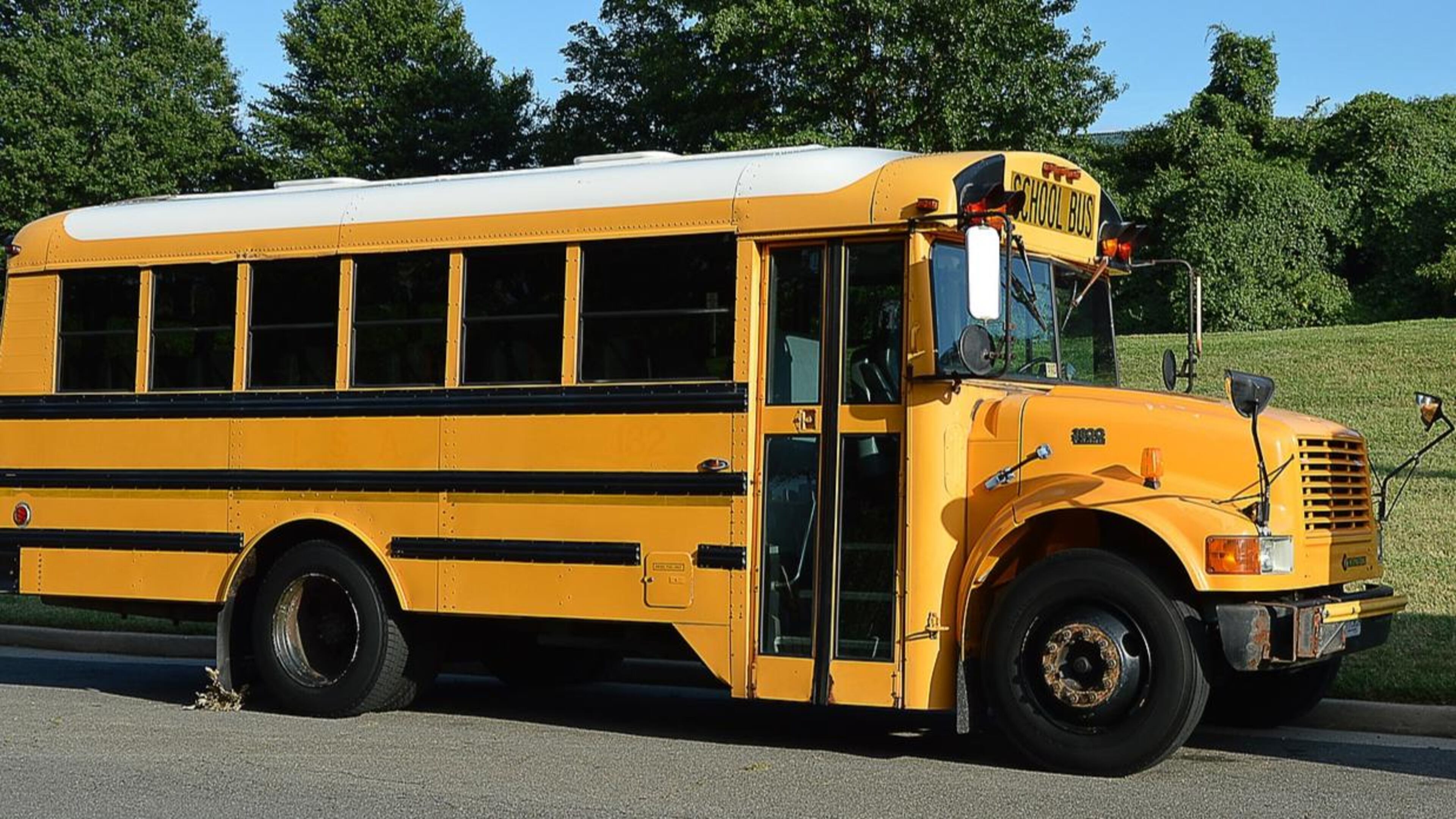 A boy attempting to board a school bus in Tennessee was hit by a car traveling in the opposite direction Tuesday morning.