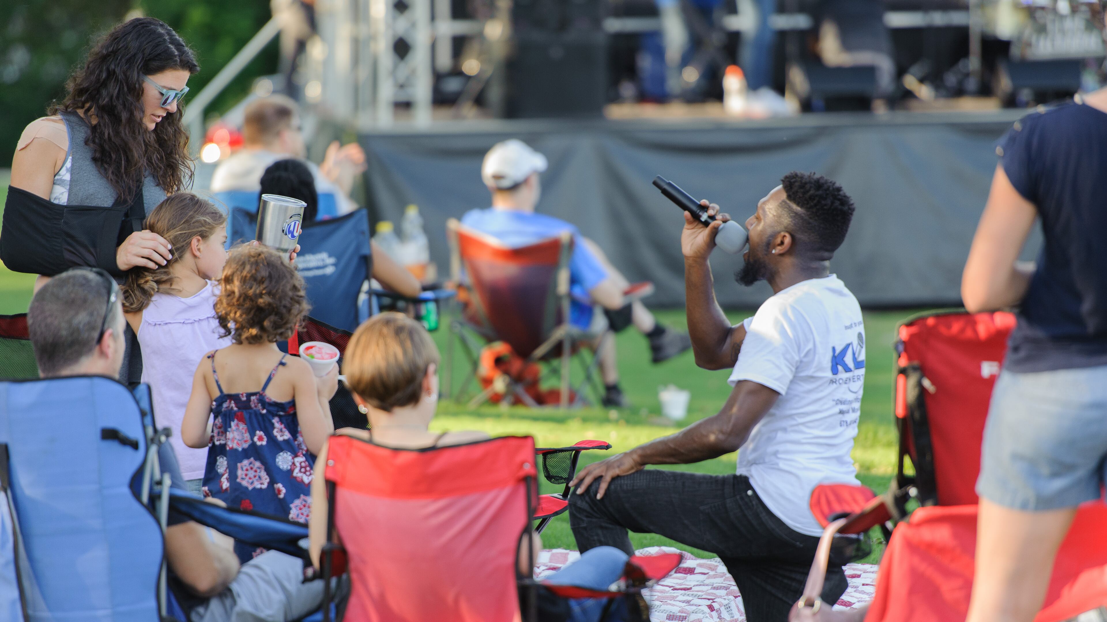 Families enjoy themselves at 2018's summer concert series in Dunwoody. (Photo: City of Dunwoody)