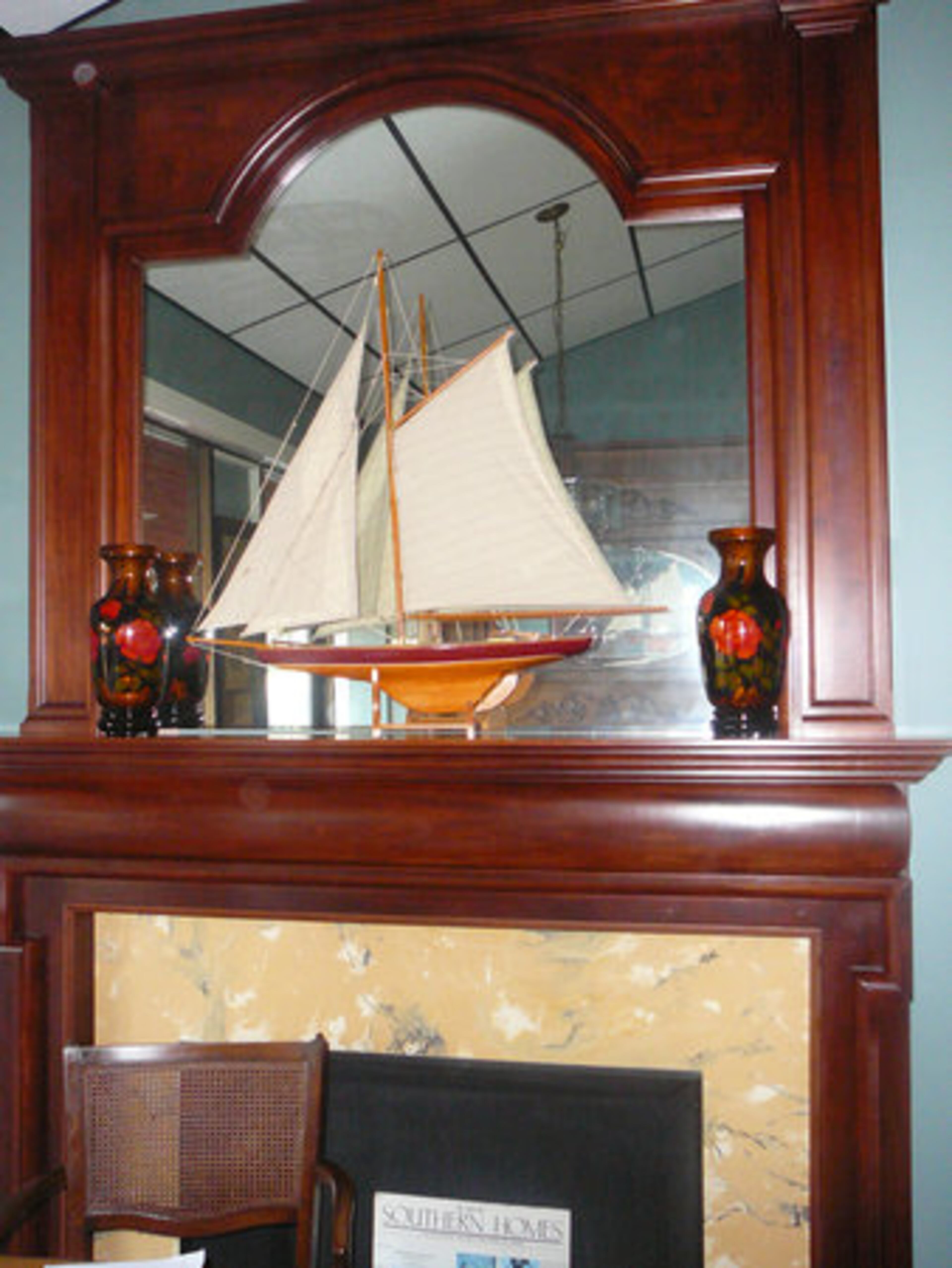 Sometimes a shelf is all that can be installed without a major remodel because of the clearances needed by the fire code, says Ingram, a master wood worker and the third owner at Mantel Market, which has been designing and crafting custom mantels for more than 30 years.