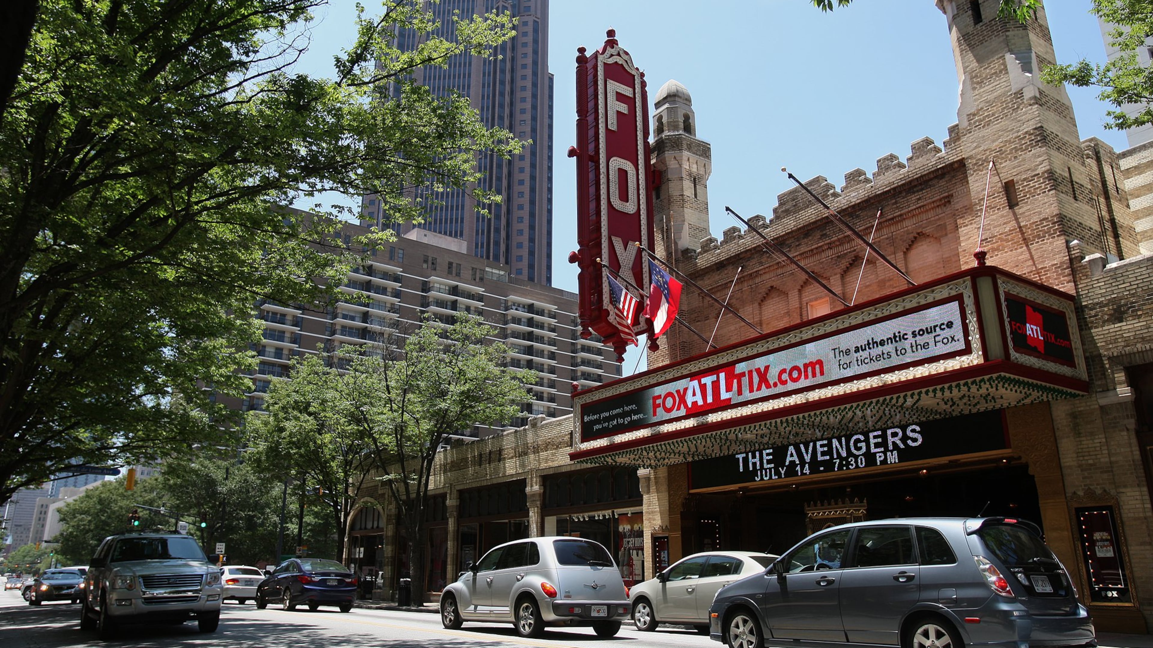 The Fox Theatre is a Peachtree Street landmark. credit: file photo