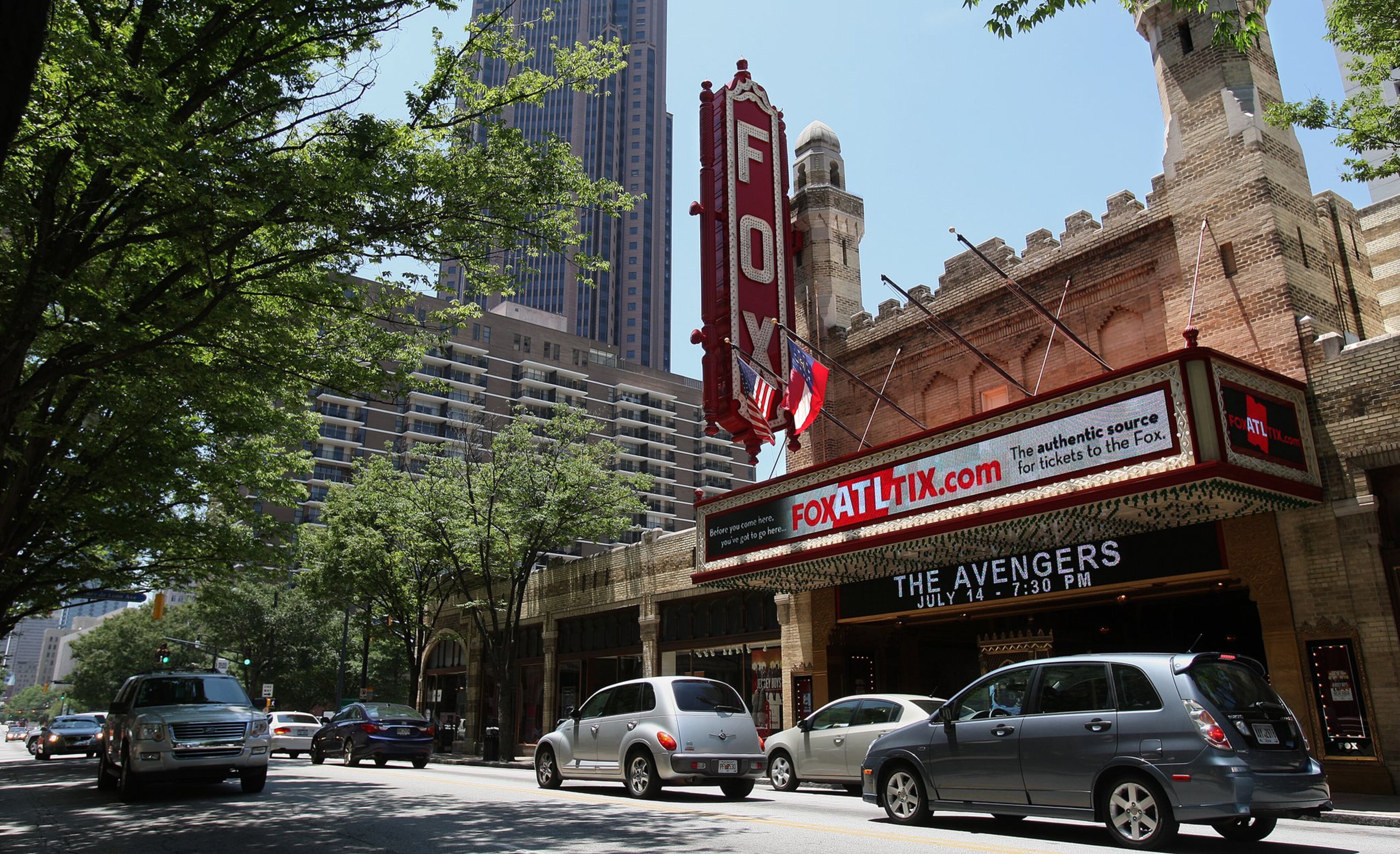 The Fox Theatre is a Peachtree Street landmark. credit: file photo