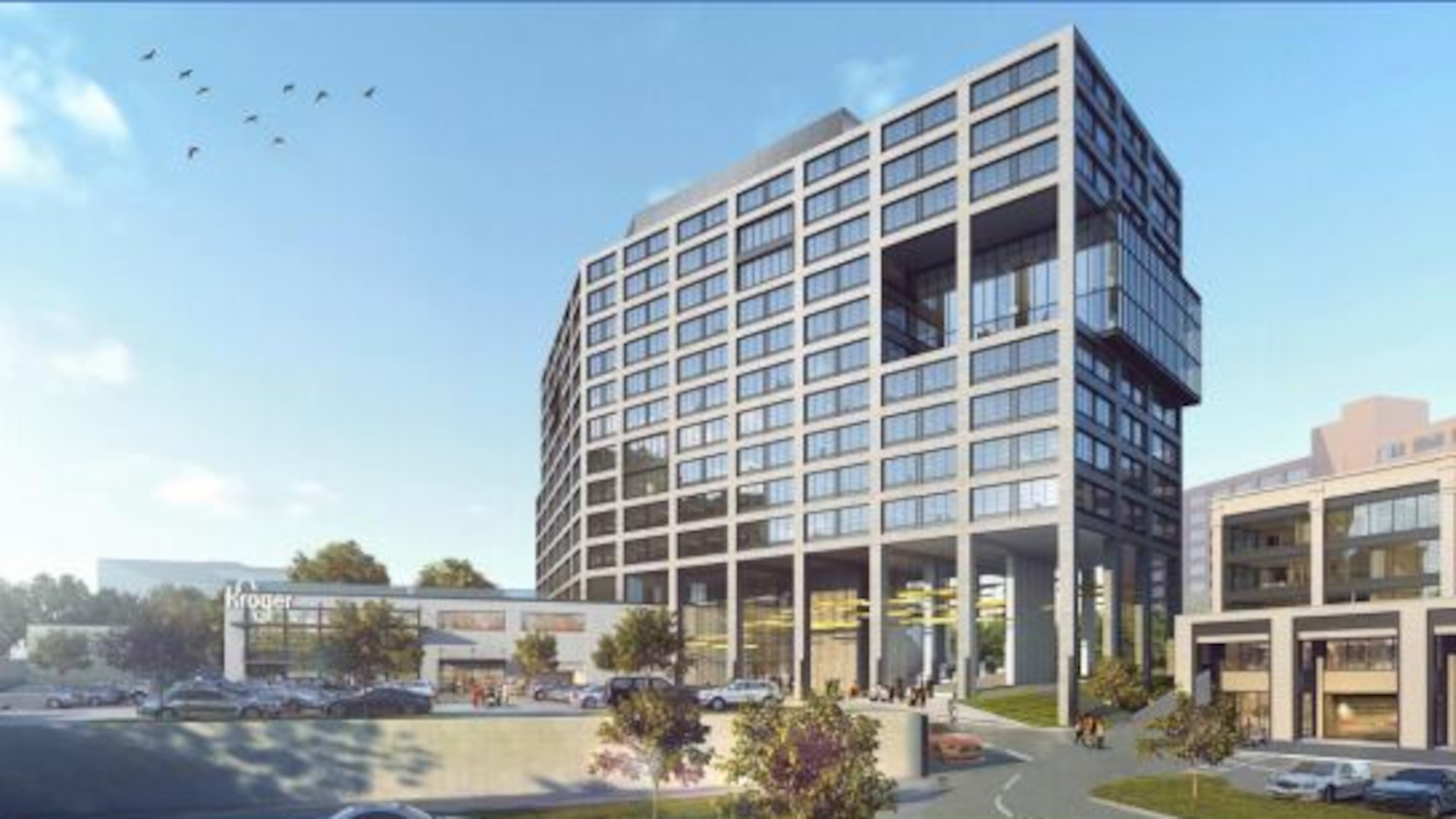 The 725 Ponce project near the Atlanta Beltline by developer New City would feature a new Kroger store and and an office tower. The current Kroger store has the infamous nickname “Murder Kroger,” but the Cincinnati-based grocer has tried in recent years to re-brand it as the “Beltline Kroger.”