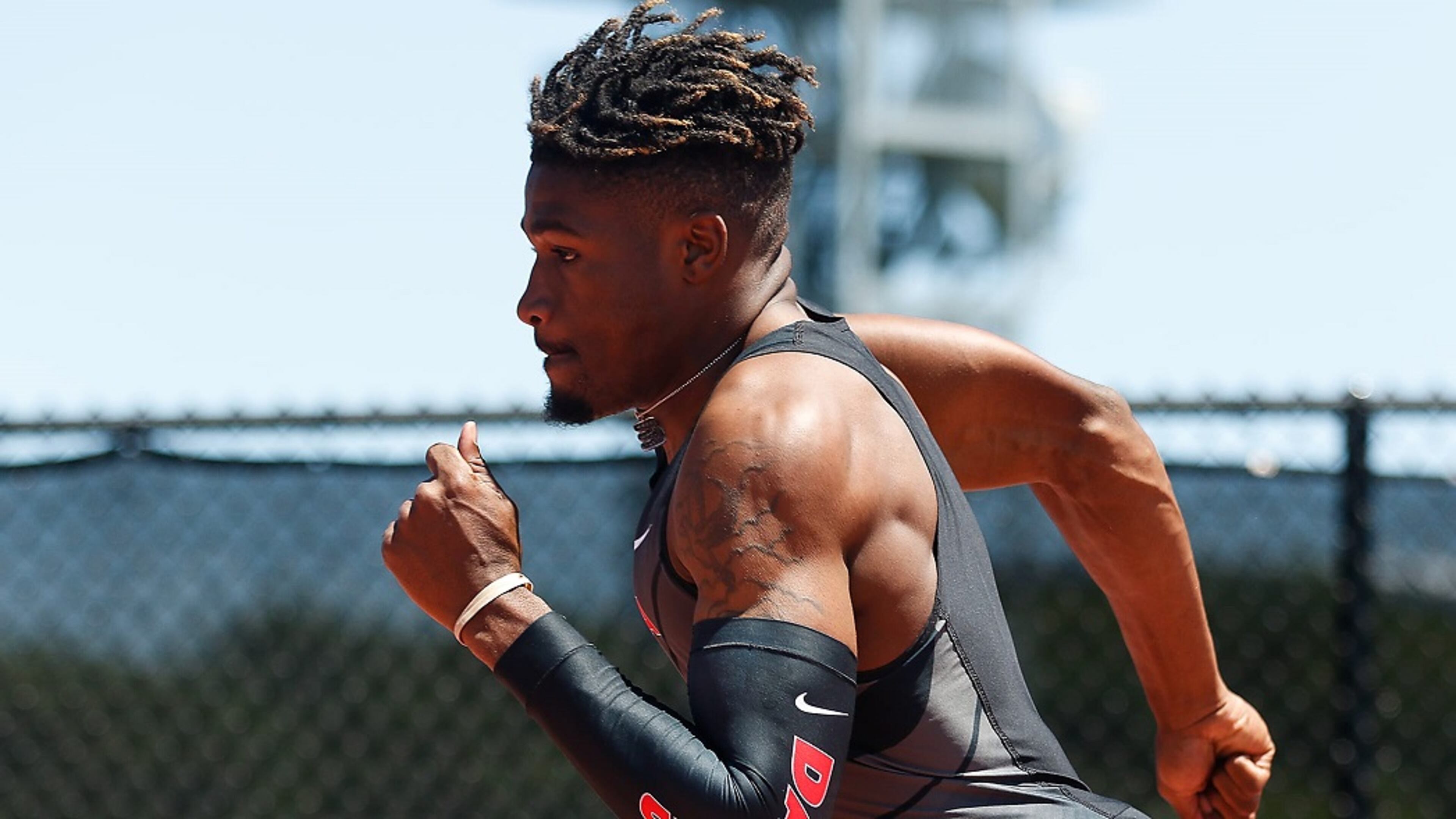 University of Georgia track athlete Elija Godwin. (Kristin M. Bradshaw/UGA)