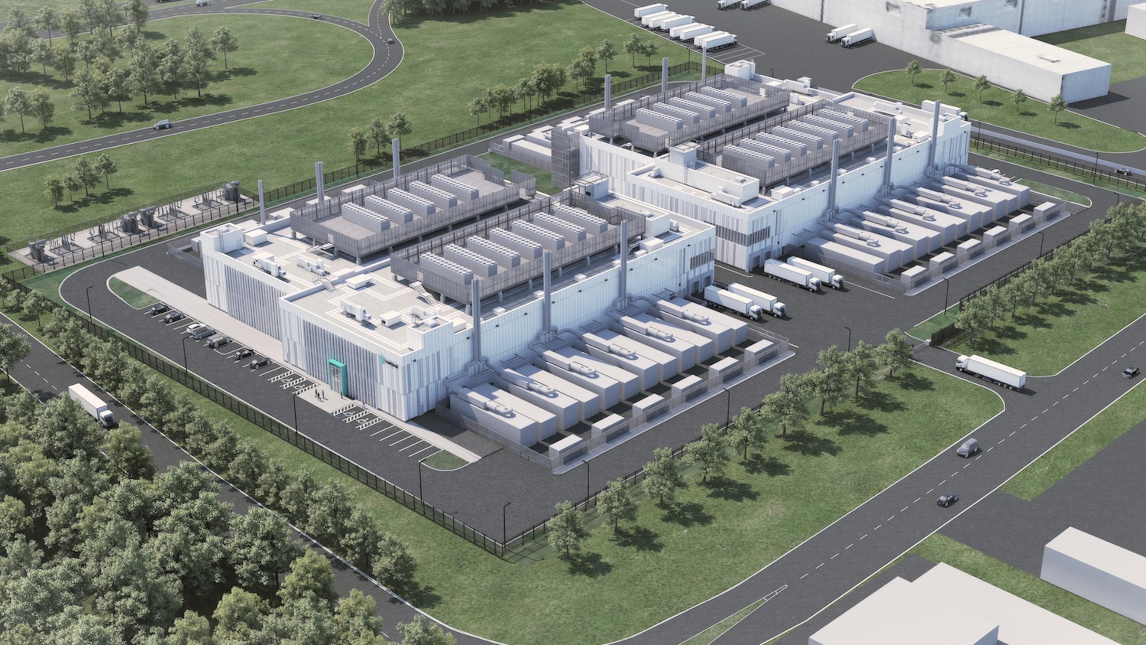 This is a rendering of a Vantage Data Centers campus in Berlin. There is not a rendering available of its planned campus in Douglasville.