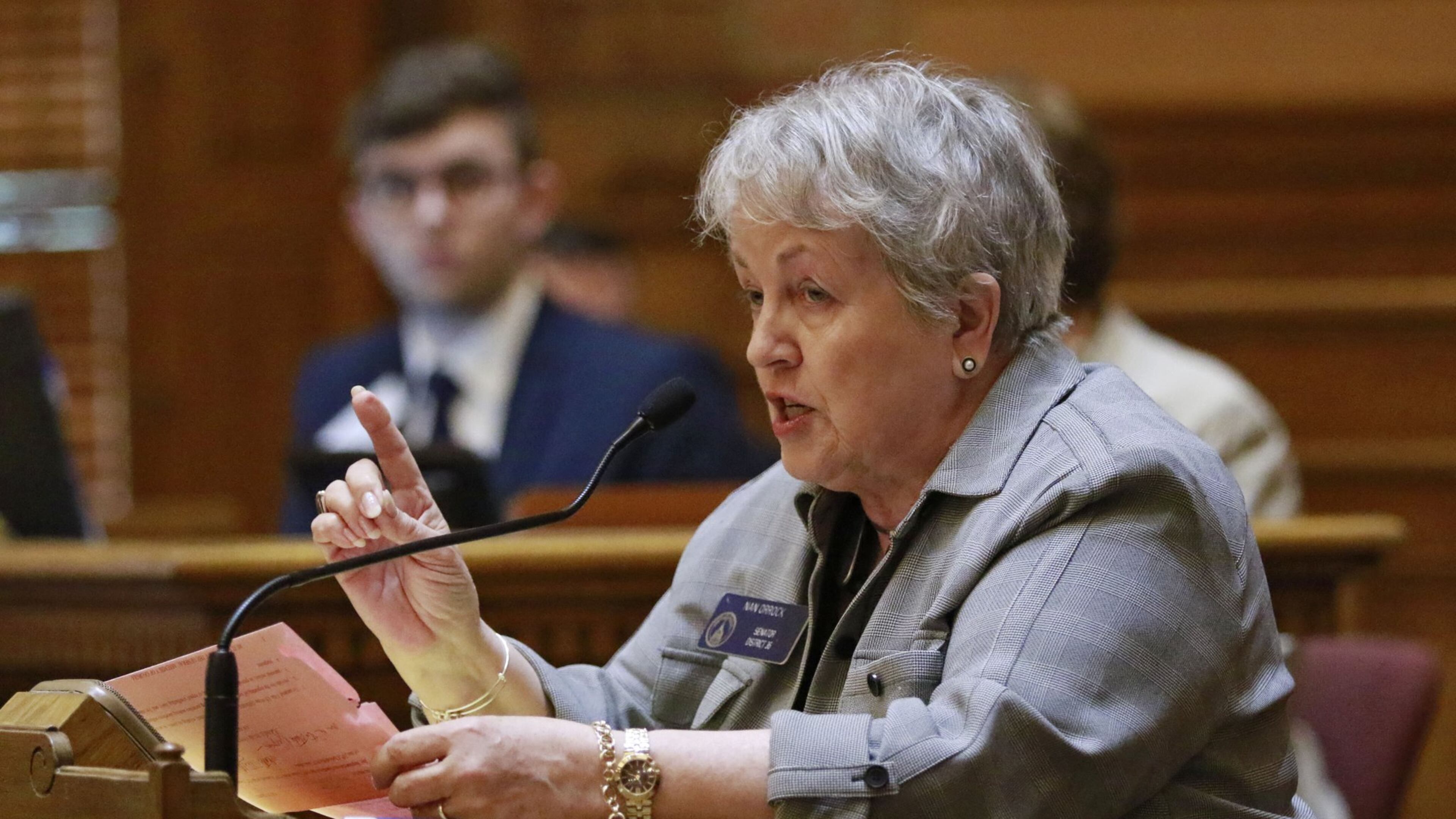 State Sen. Nan Orrock, D-Atlanta, is fighting proposed legislation that would give the state oversight of Hartsfield-Jackson International Airport. BOB ANDRES / BANDRES@AJC.COM