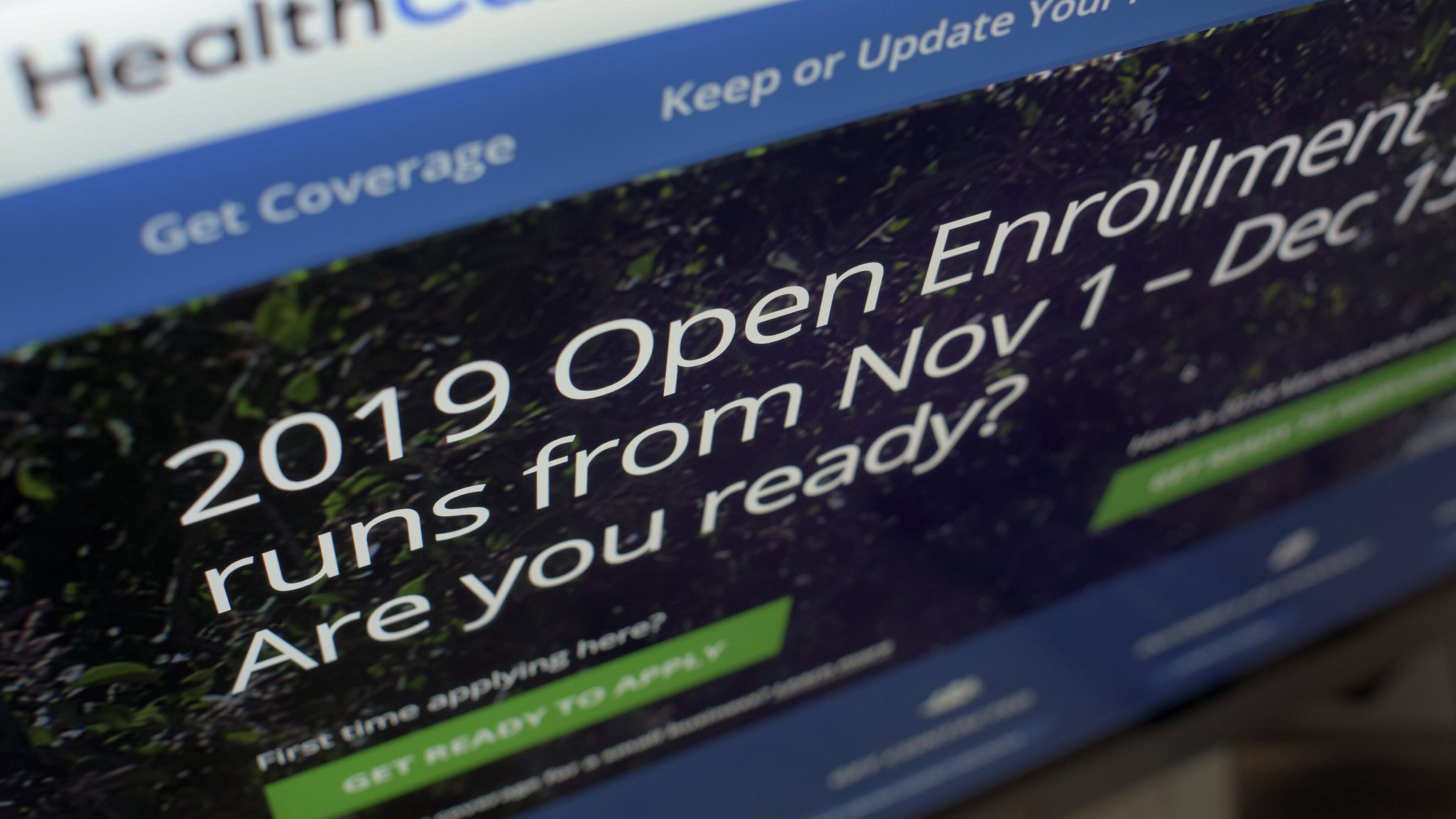 The website to buy a health insurance plan under the Affordable Care Act is healthcare.gov. Plans go on sale Thursday. (AP Photo/Patrick Sison)