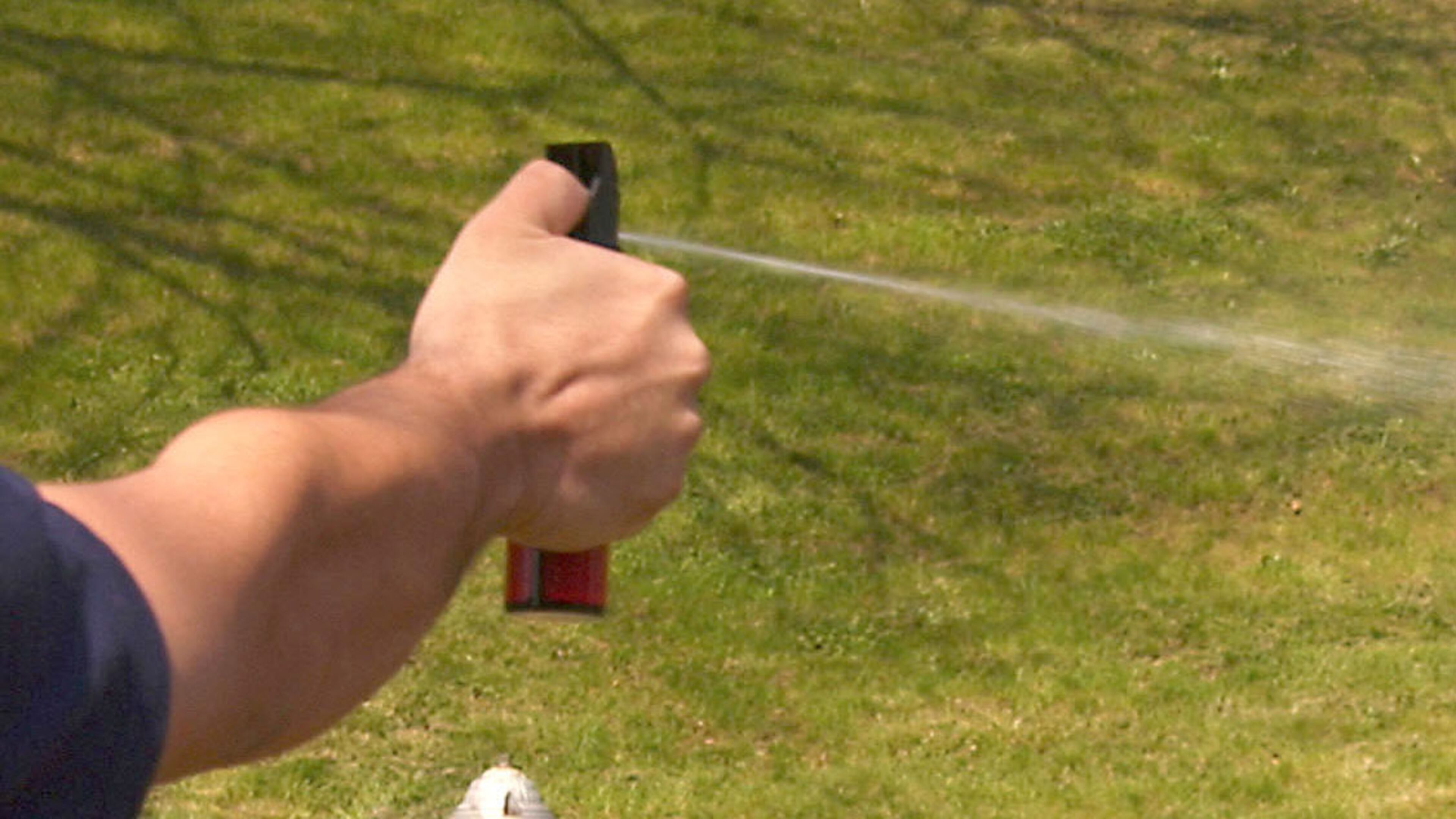 A man and his 2-year-old daughter were pepper sprayed in Seattle’s Green Lake Park after the father confronted a man who was taking photos of sunbathing women without their knowledge.