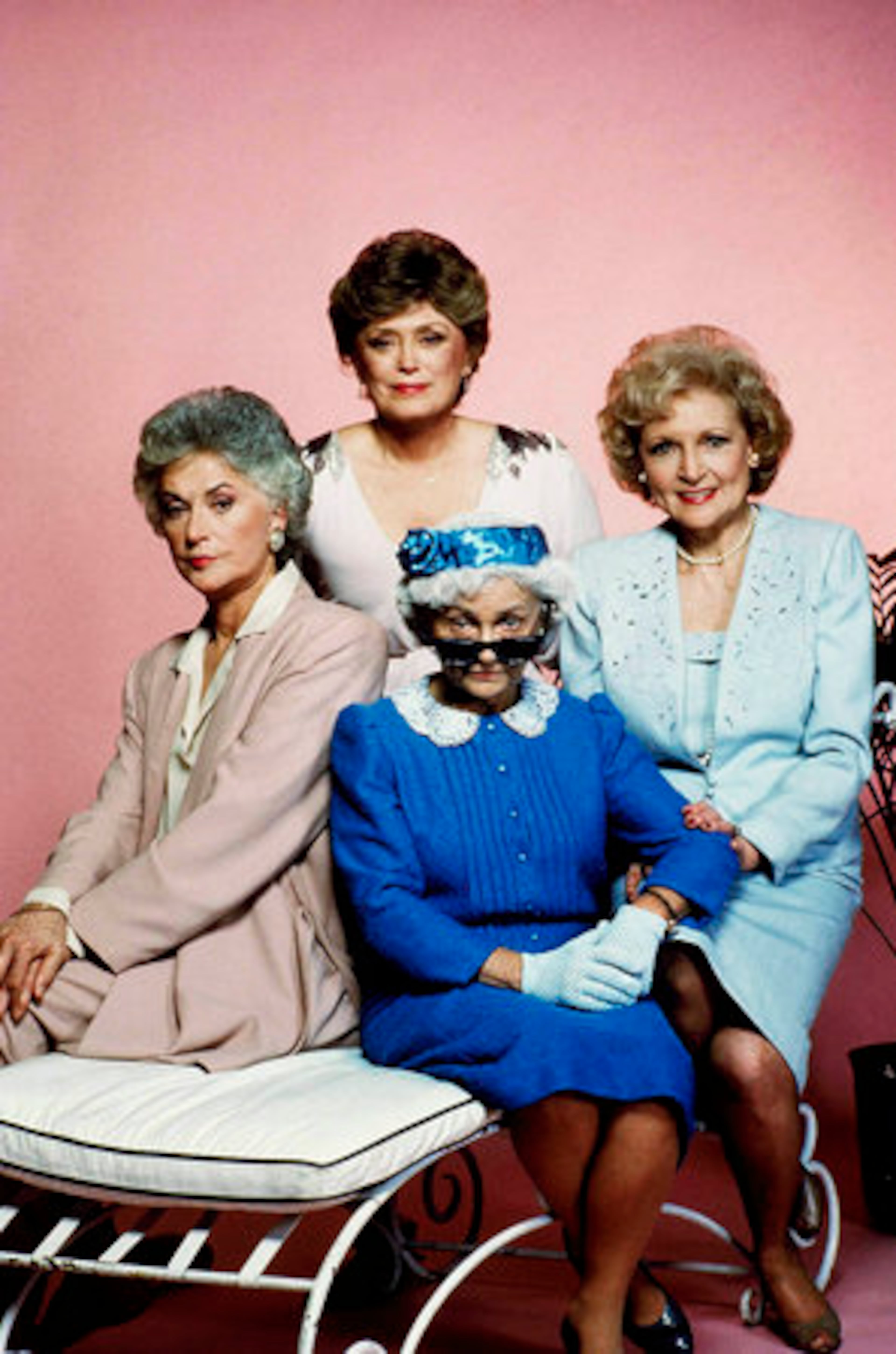 RUE MCLANAHAN (top) reprised her on-air friendship with Arthur in "Golden Girls"; she also starred as Maude Findlay's dotty neighbor Vivian.