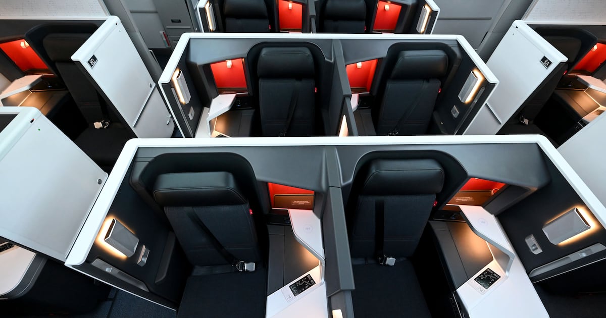 Photograph accompanying Delta rebuilds Delta One after premium revenue edges past coach by about $20 million
