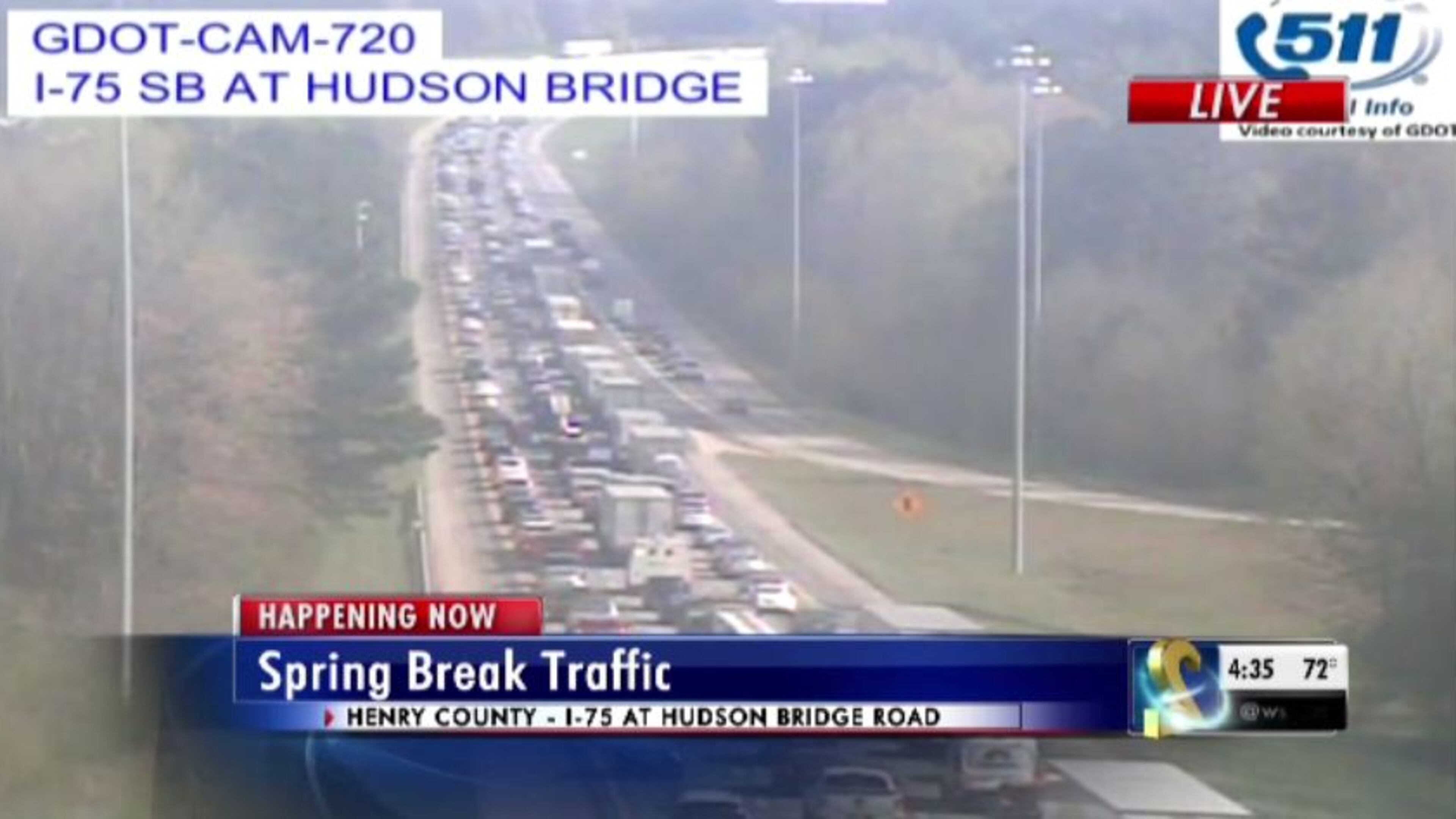 The Southside in Henry County was packed with traffic at 4:30 p.m.