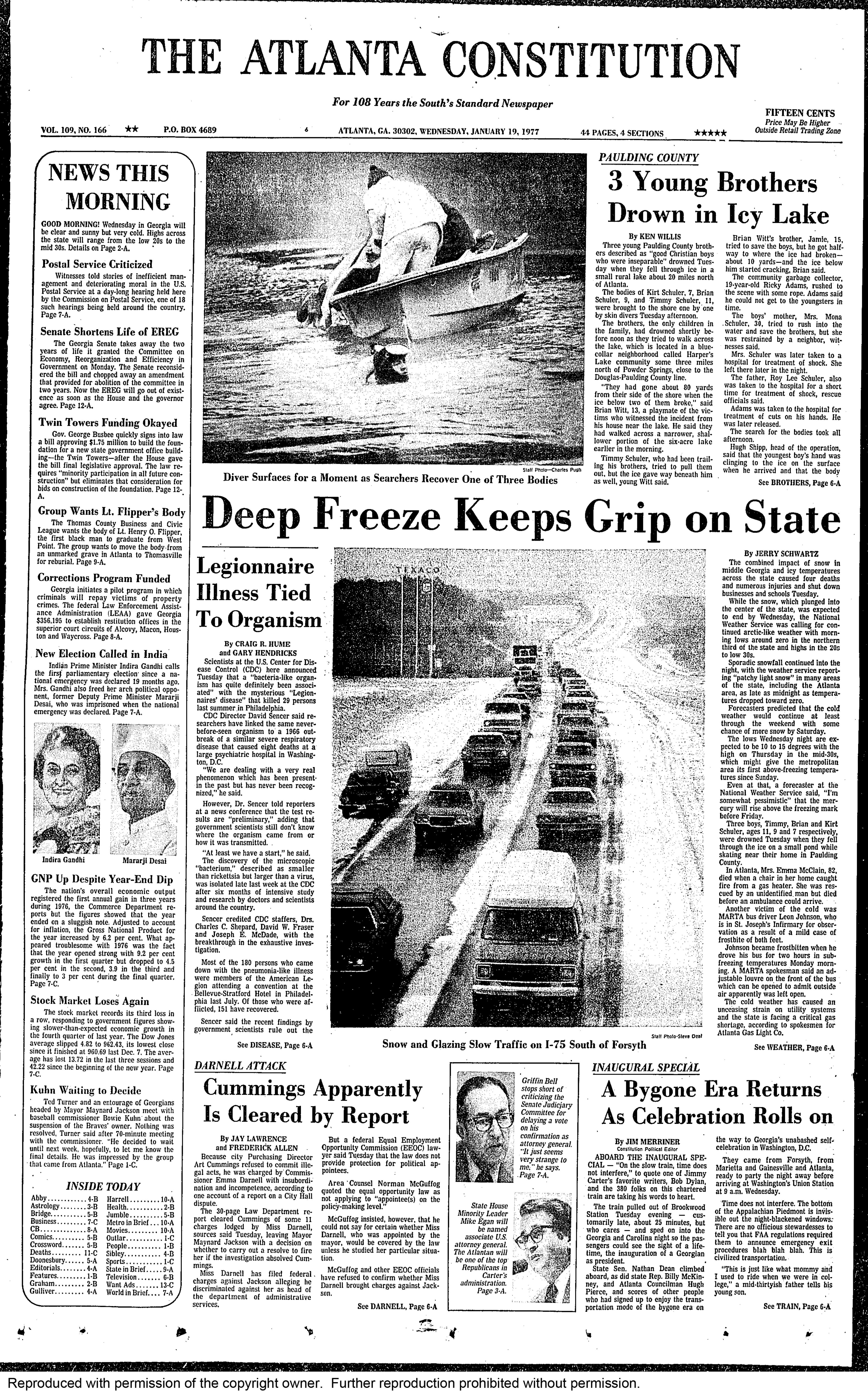 In January 1977, the CDC announced that a "bacteria-like organism has quite definitely been associated" with what was then described as the "mystery illness" that sickened 221 and killed 34 people. There was more work for the agency to do, but CDC Director David Sencer told the AJC that "at least we have a start."