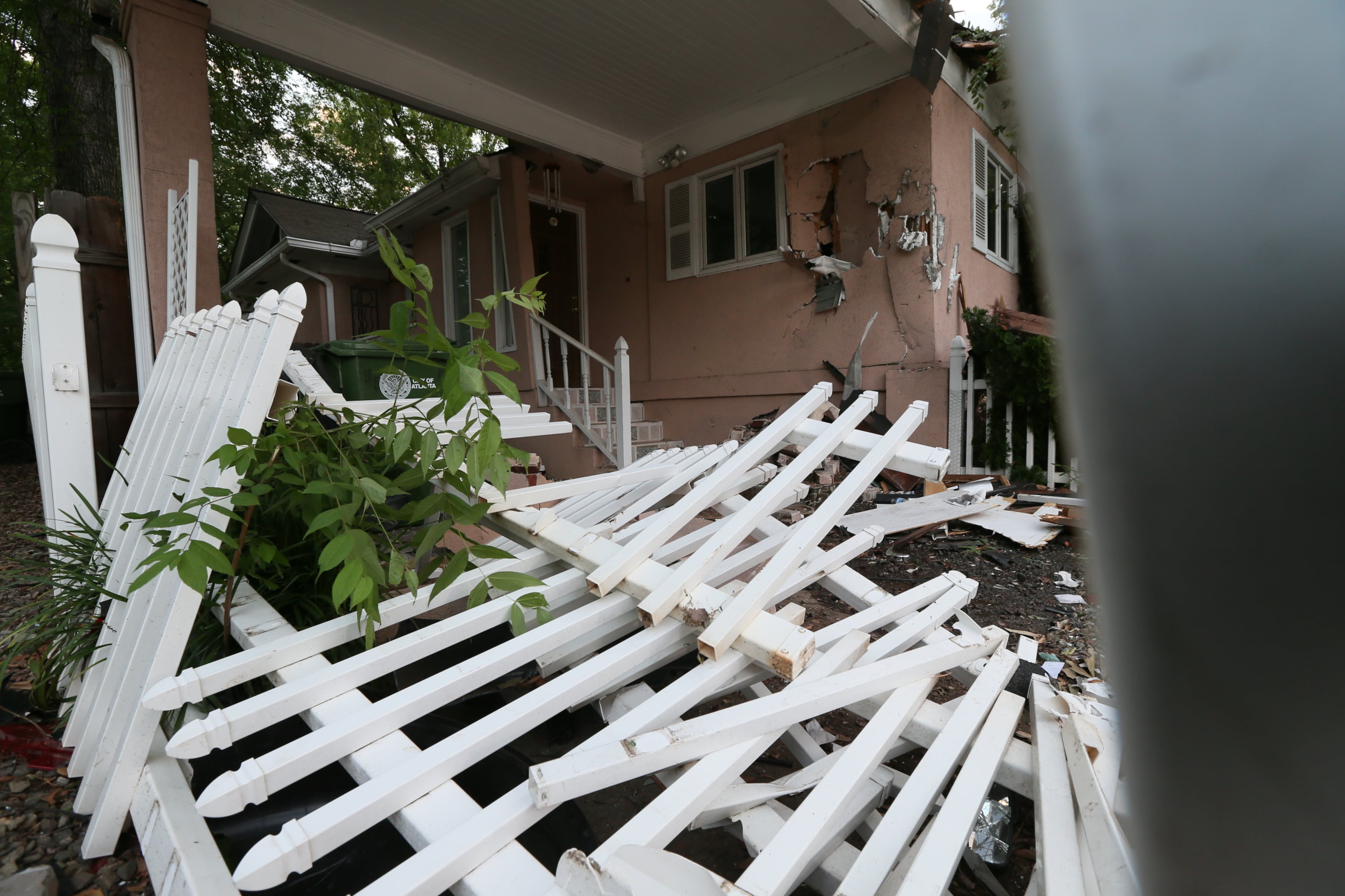 Channel 2 Action News reported that when officers tried to stop a motorist driving with no lights around 2 a.m., the driver sped off. Officers initiated a chase, but had called it off due to high speeds before the suspect slammed into at least six cars parked on Holmes Street, according to Channel 2. JOHN SPINK/JSPINK@AJC.COM