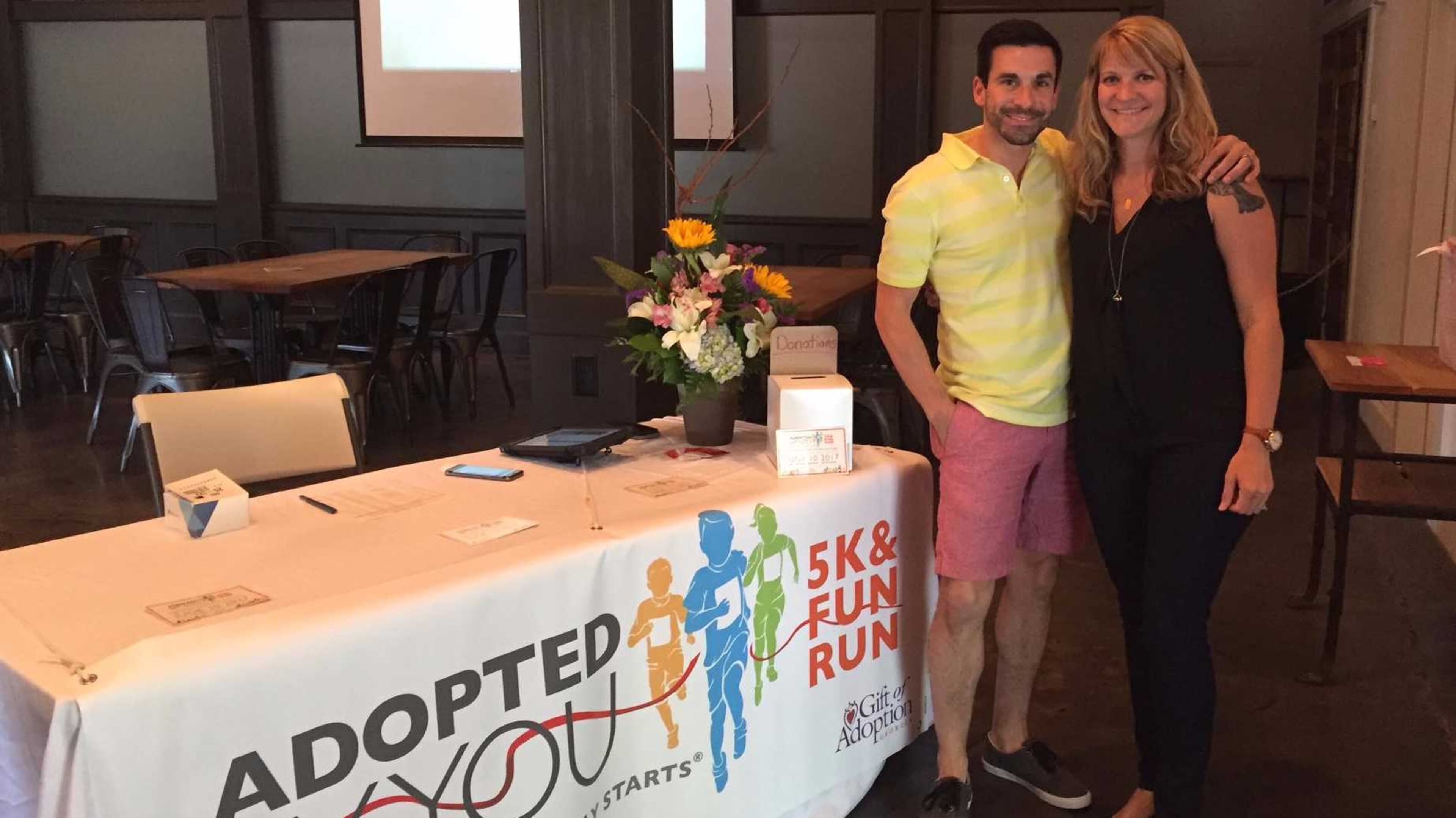 The Adopted By You 5K & Fun Run was developed by friends Doug Spicer, of Marietta, and Kecia Tomlin, of Atlanta.