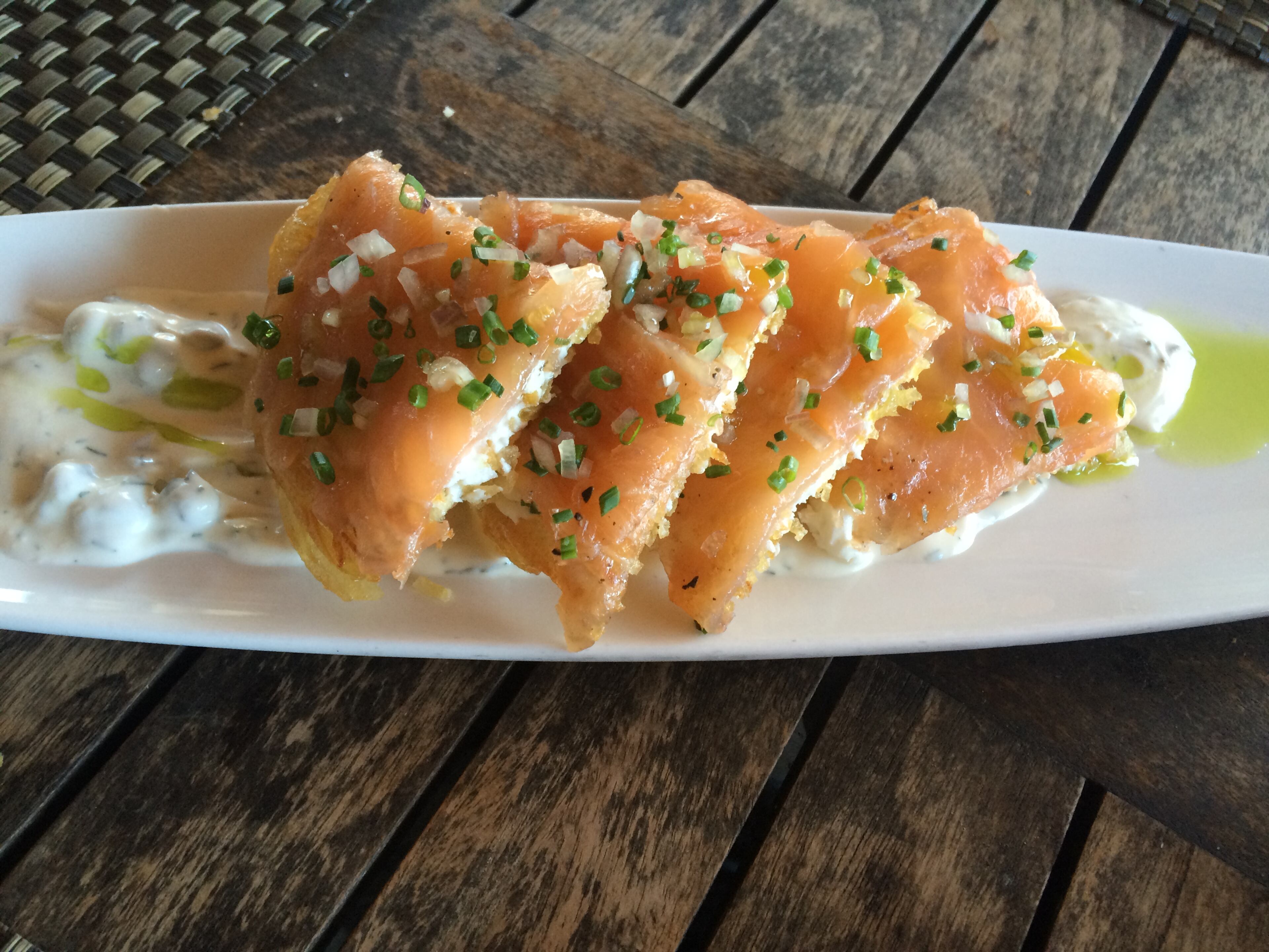 The smoked salmon appetizer at Canoe / Photo: Ligaya Figueras