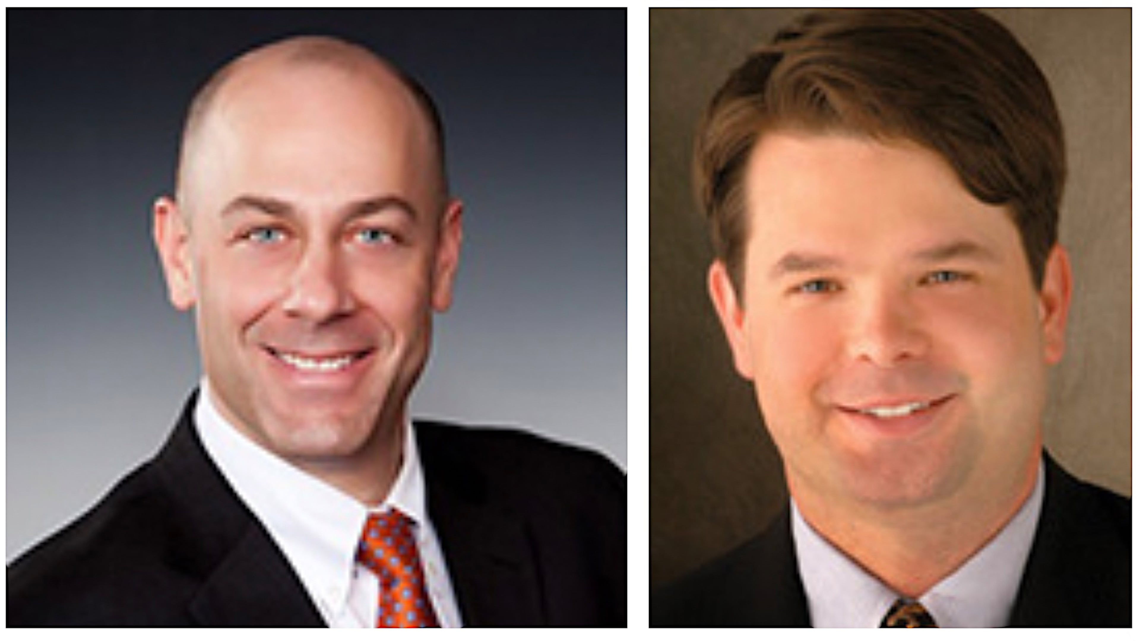 Ben Yorker (l) and Trey Ragsdale were recently re-elected to serve on the Gwinnett Place Community Improvement District board of directors. (Courtesy Gwinnett Place Community Improvement District)