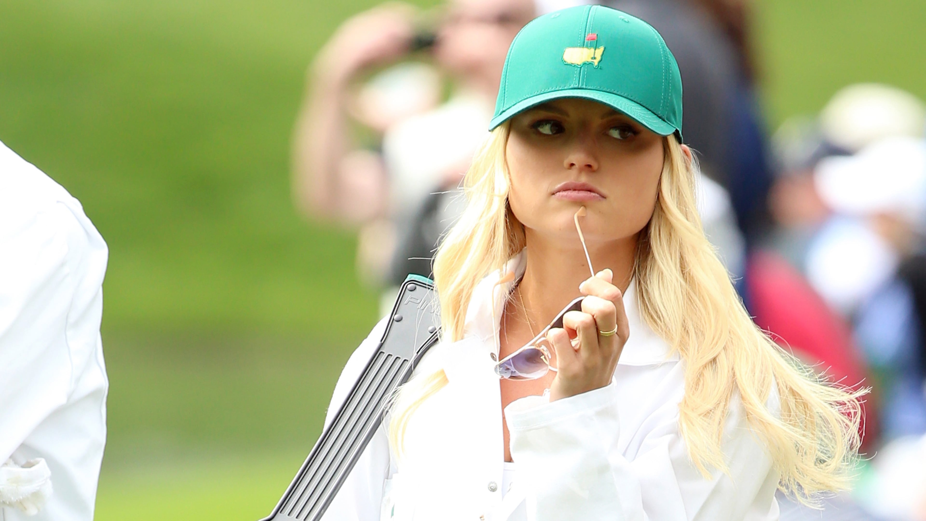AUGUSTA, GEORGIA - APRIL 06: Tori Slater, the girlfriend of Daniel Berger of the United States, walks during the Par 3 Contest prior to the start of the 2016 Masters Tournament at Augusta National Golf Club on April 6, 2016 in Augusta, Georgia. (Photo by Andrew Redington/Getty Images)
