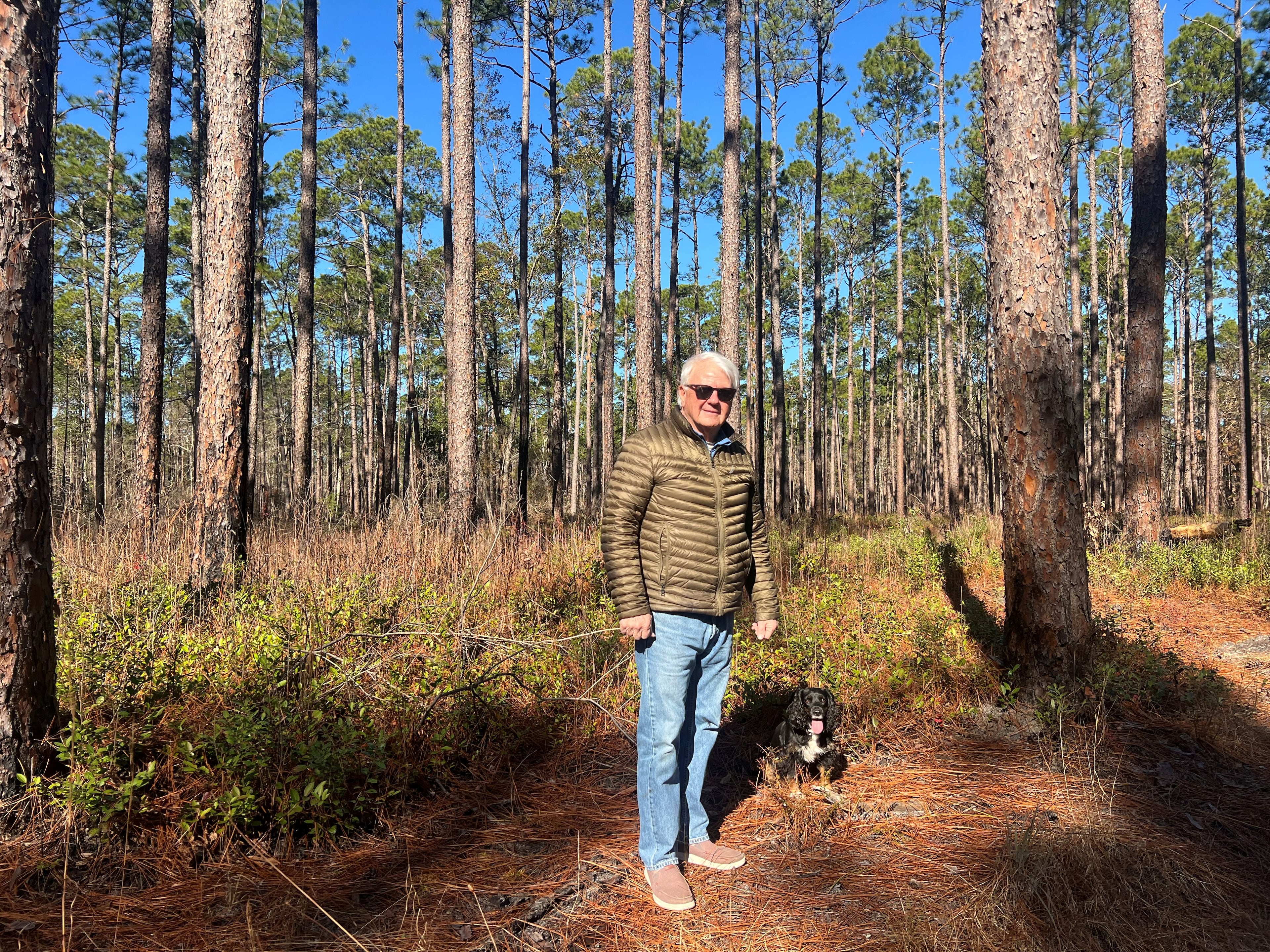 Georgia House Speaker Jon Burns, a third-generation timber farmer, is pictured on his farm in Newington. (Patricia Murphy/AJC)