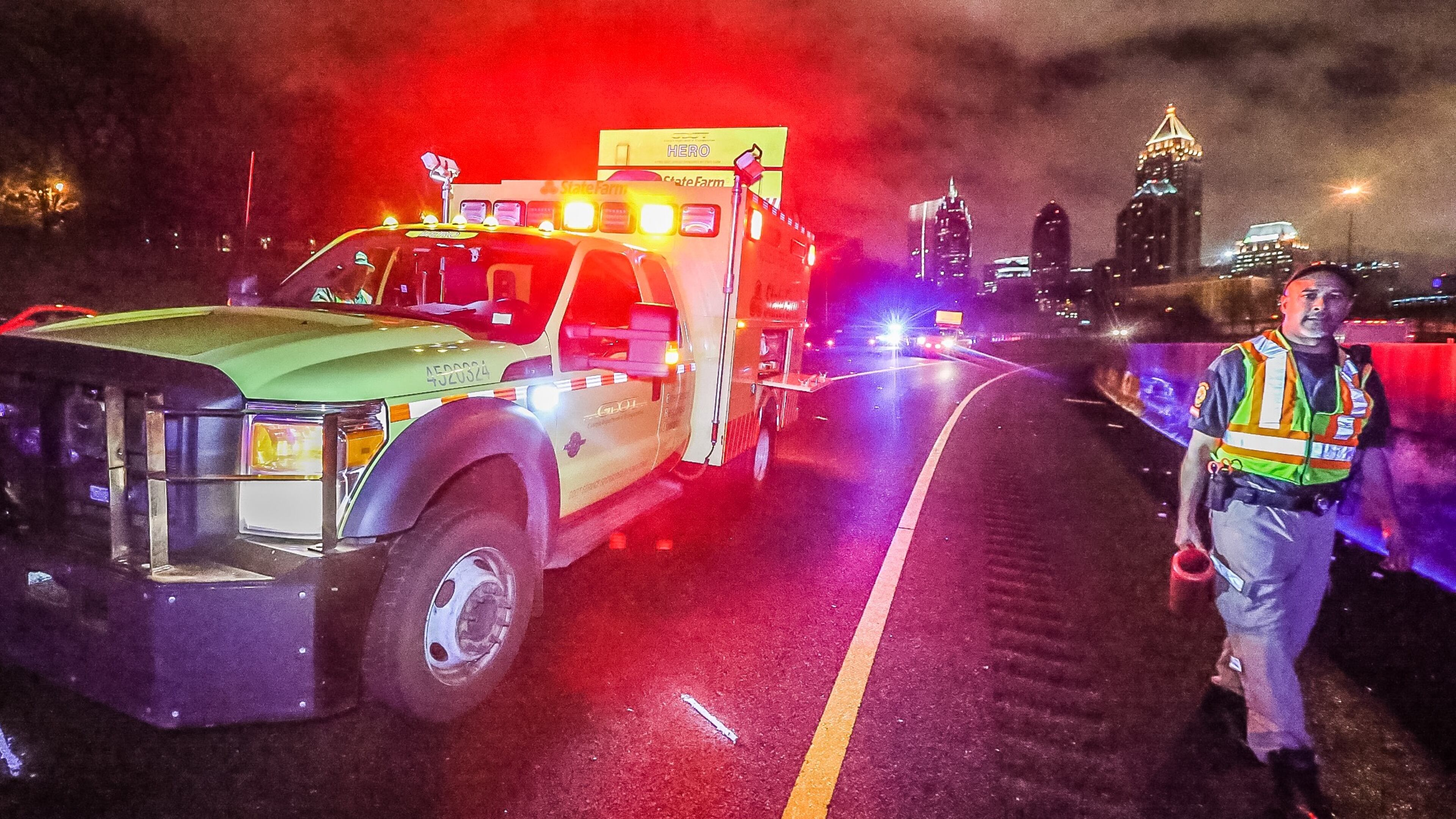 The incident happened about 4:45 a.m. on the northbound I-75 HOV ramp at the Brookwood Interchange.