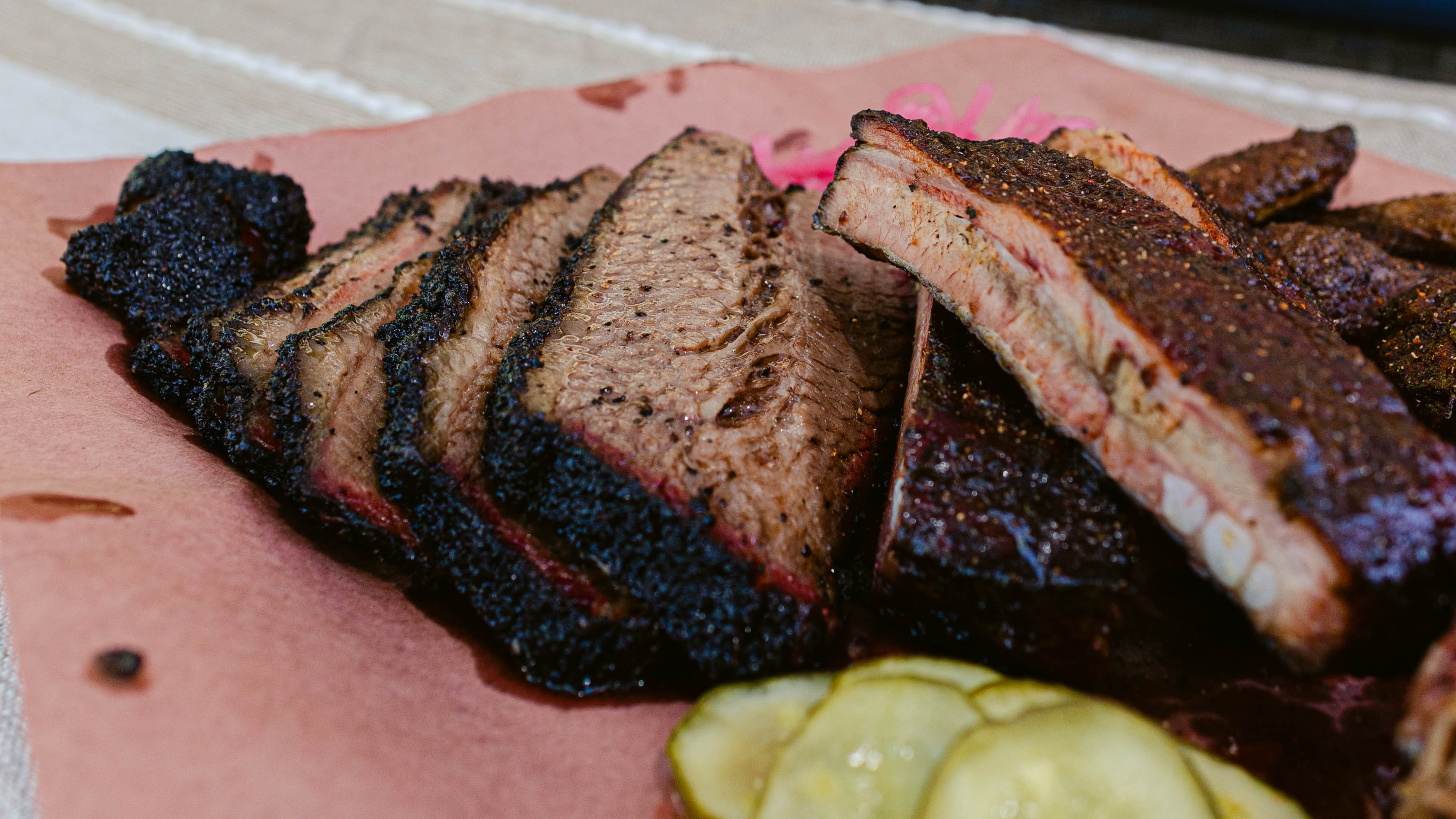 Keenan's Pit Bar-B-Que’s brisket ribs. (Courtesy of Kelly Tran Photography)