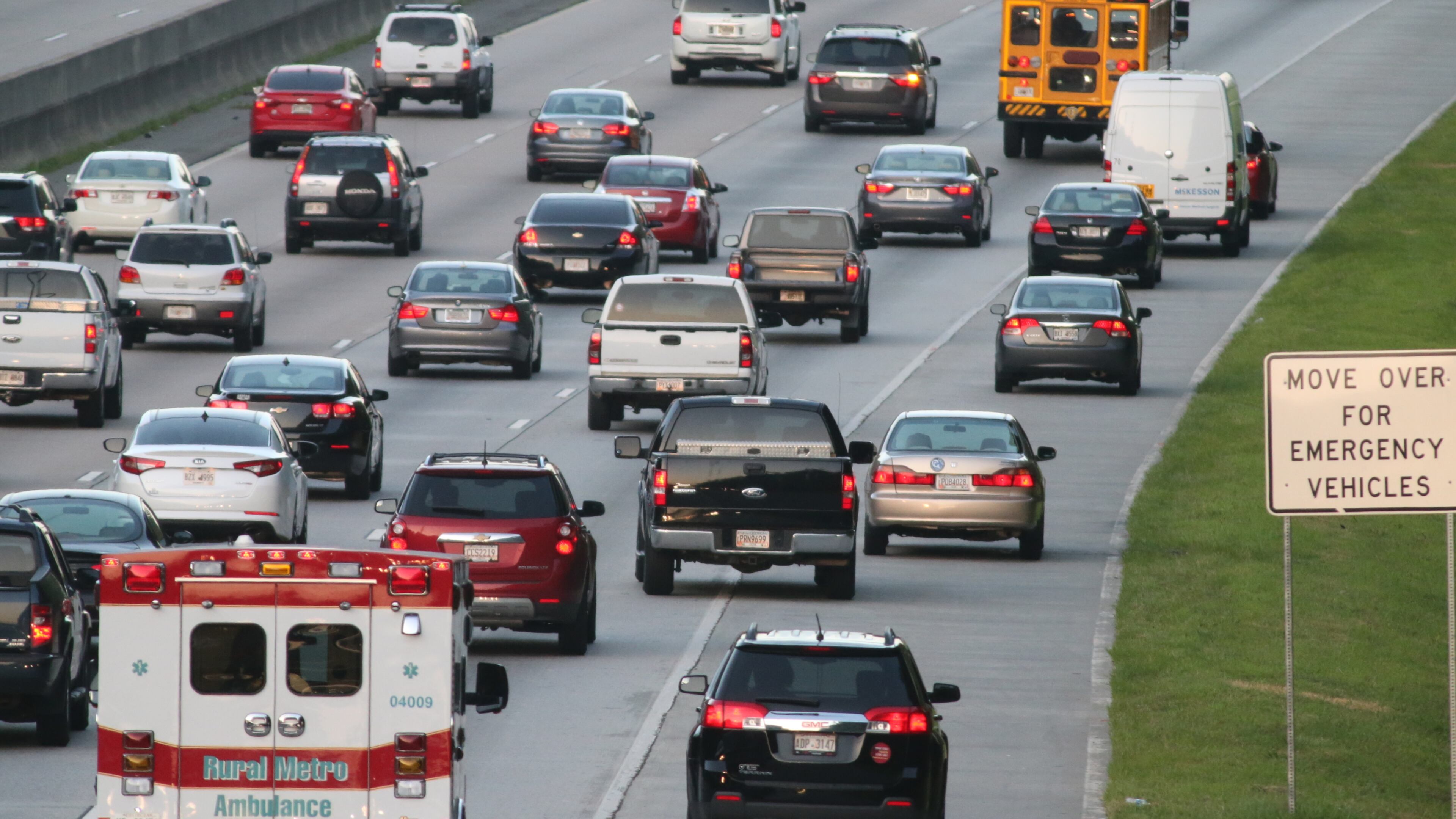 Traffic flow on Monday morning as the flex lanes on Ga. 400 took effect.